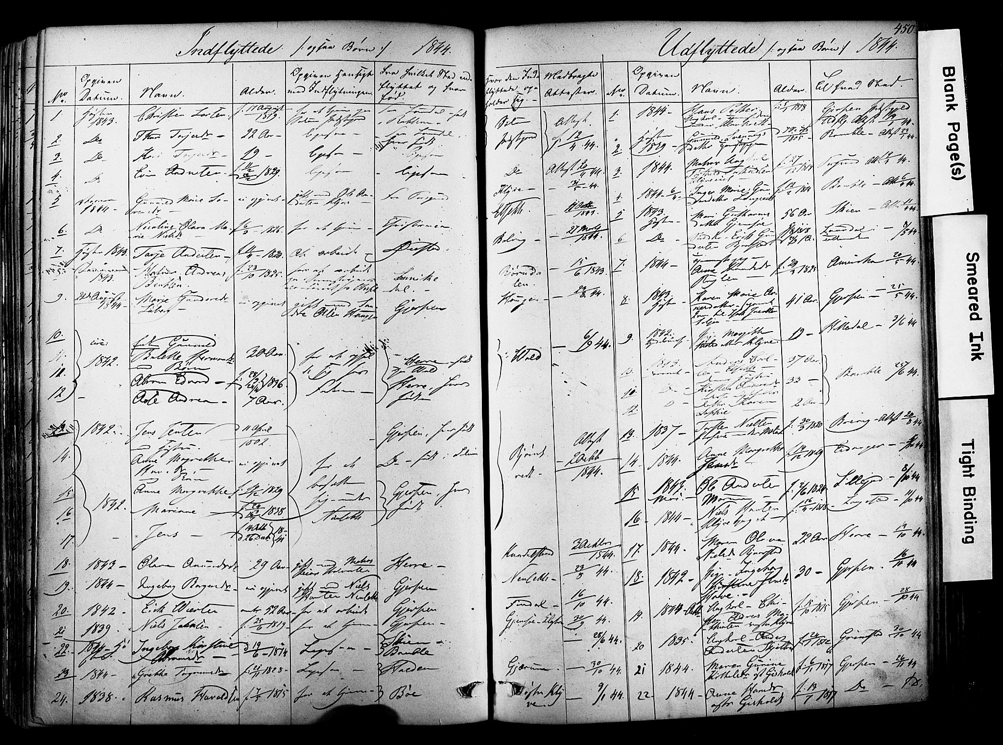 Solum kirkebøker, SAKO/A-306/F/Fa/L0006: Parish register (official) no. I 6, 1844-1855, p. 450