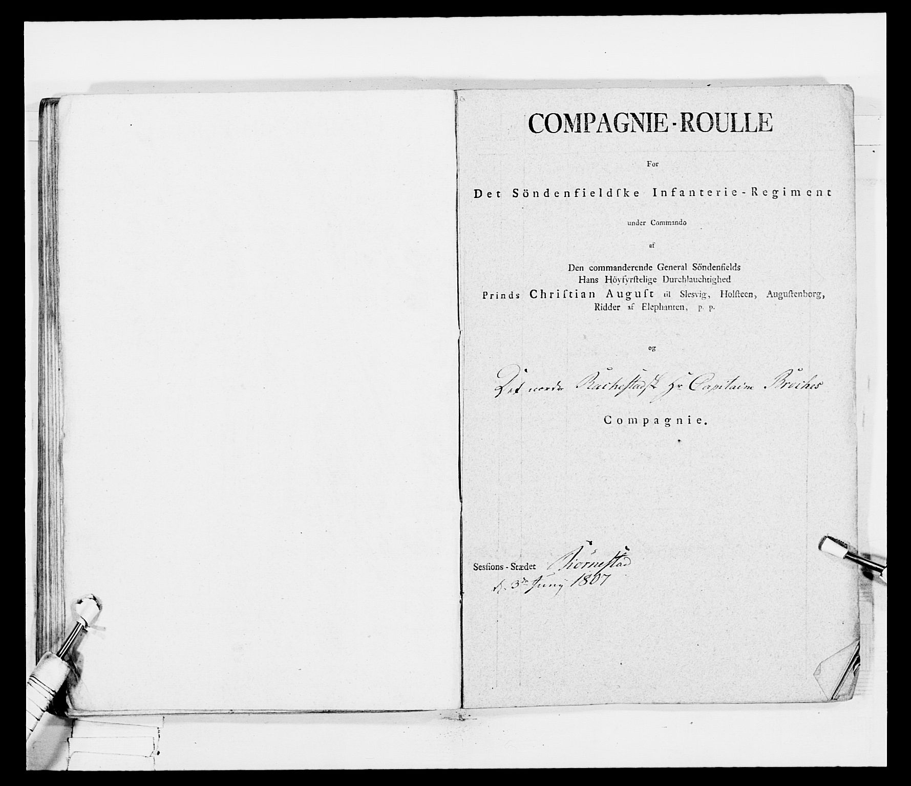 Generalitets- og kommissariatskollegiet, Det kongelige norske kommissariatskollegium, AV/RA-EA-5420/E/Eh/L0030a: Sønnafjelske gevorbne infanteriregiment, 1807, p. 149