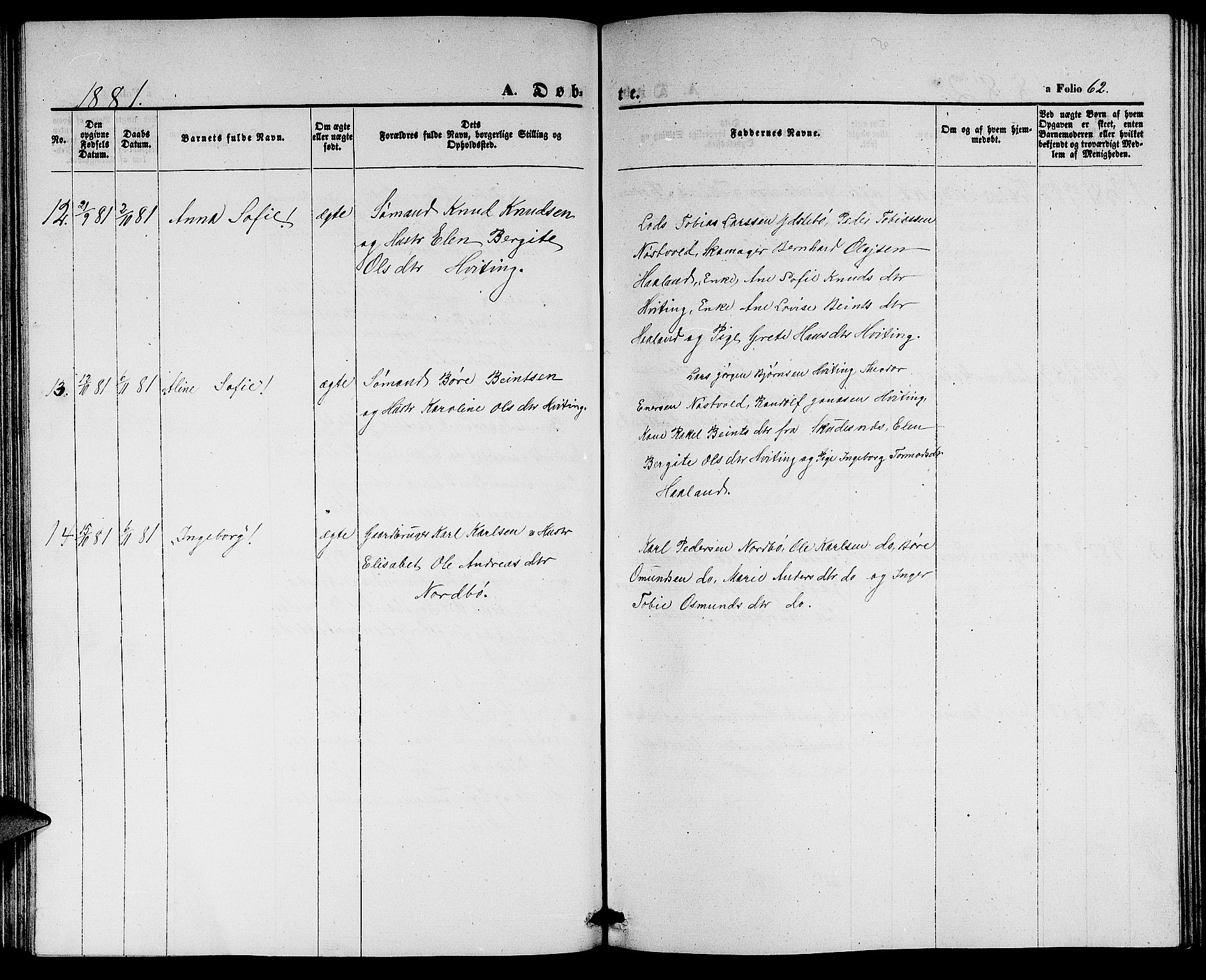 Rennesøy sokneprestkontor, SAST/A -101827/H/Ha/Hab/L0003: Parish register (copy) no. B 3, 1855-1888, p. 62