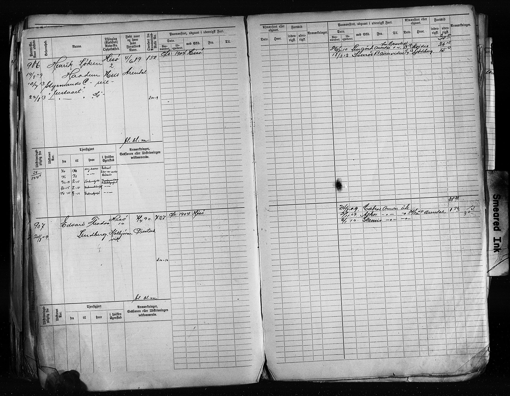 Arendal mønstringskrets, AV/SAK-2031-0012/F/Fb/L0020: Hovedrulle A nr 217-968, S-18, 1900-1910, p. 356