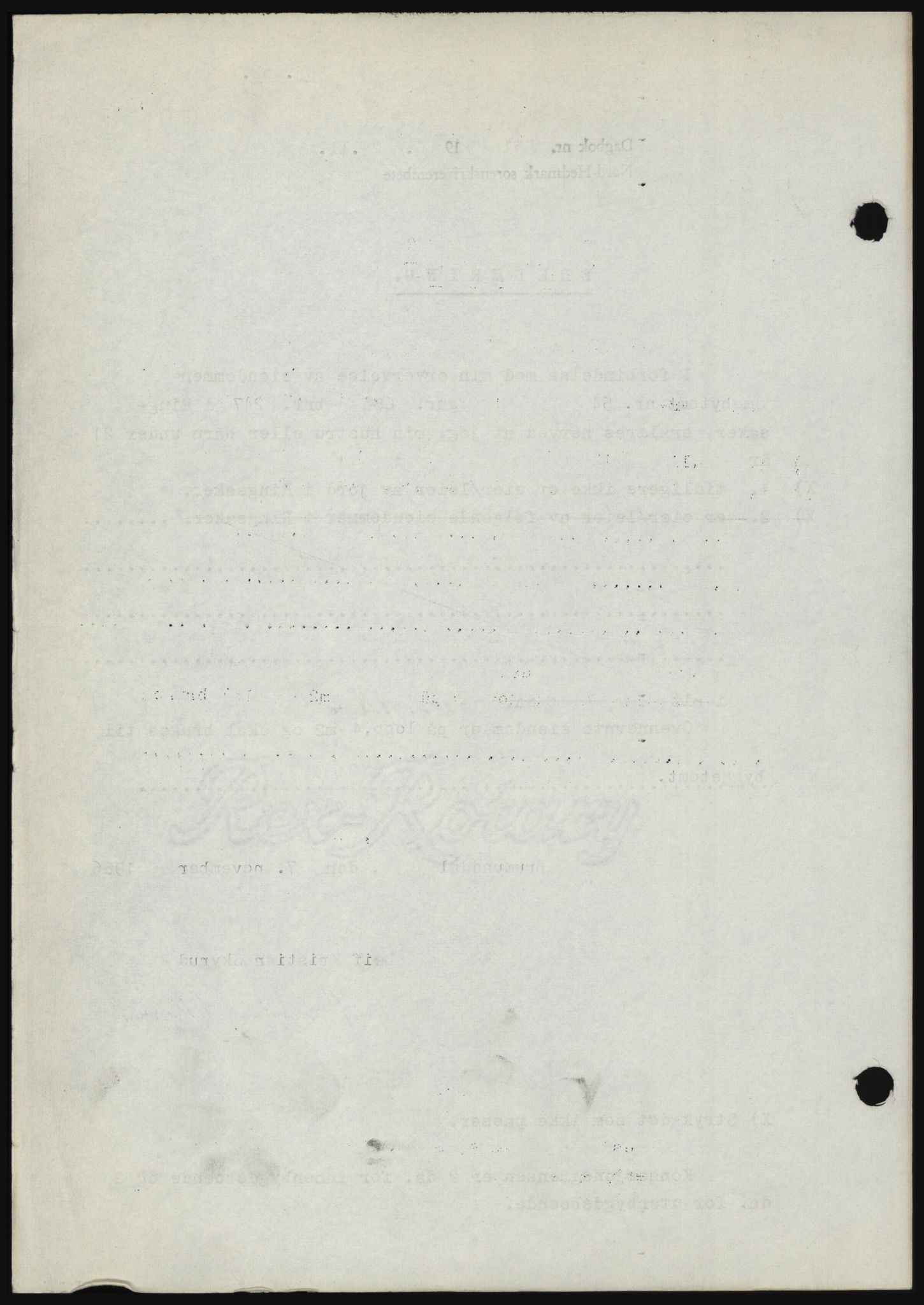 Nord-Hedmark sorenskriveri, SAH/TING-012/H/Hc/L0024: Mortgage book no. 24, 1966-1966, Diary no: : 5316/1966