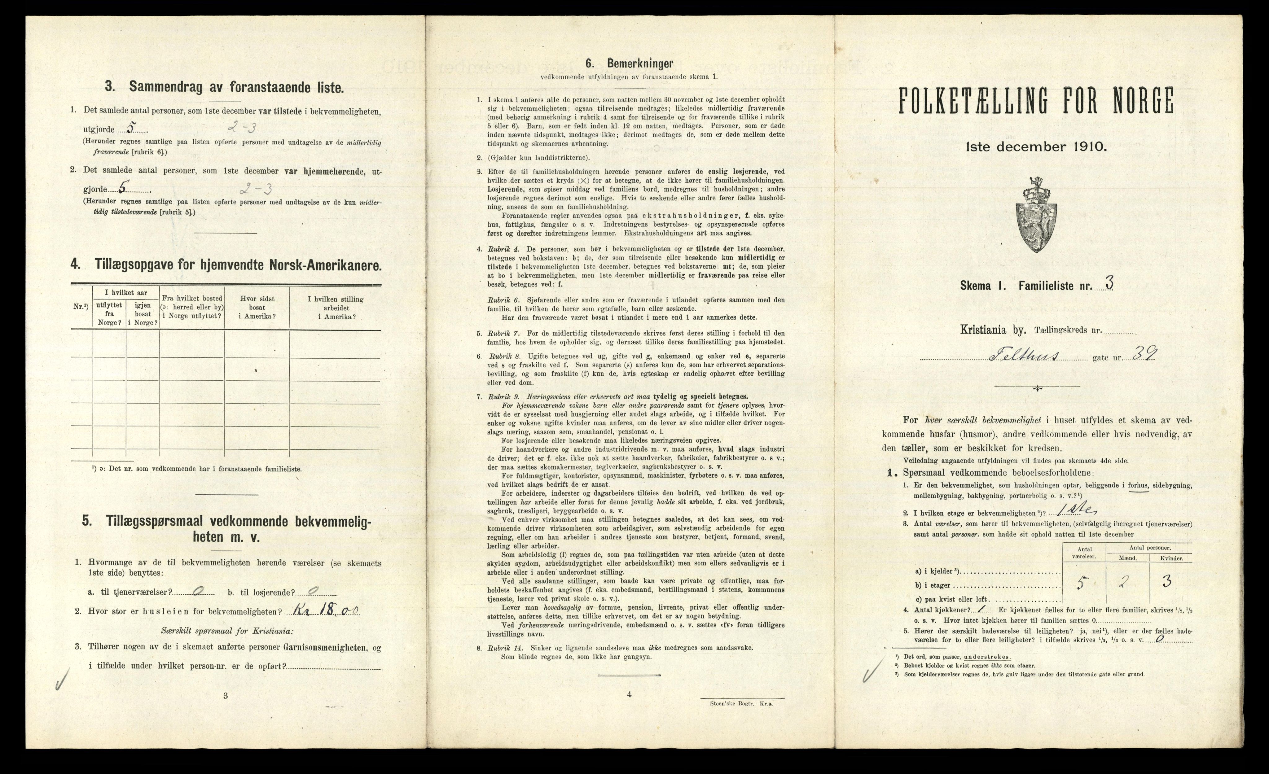 RA, 1910 census for Kristiania, 1910, p. 103565