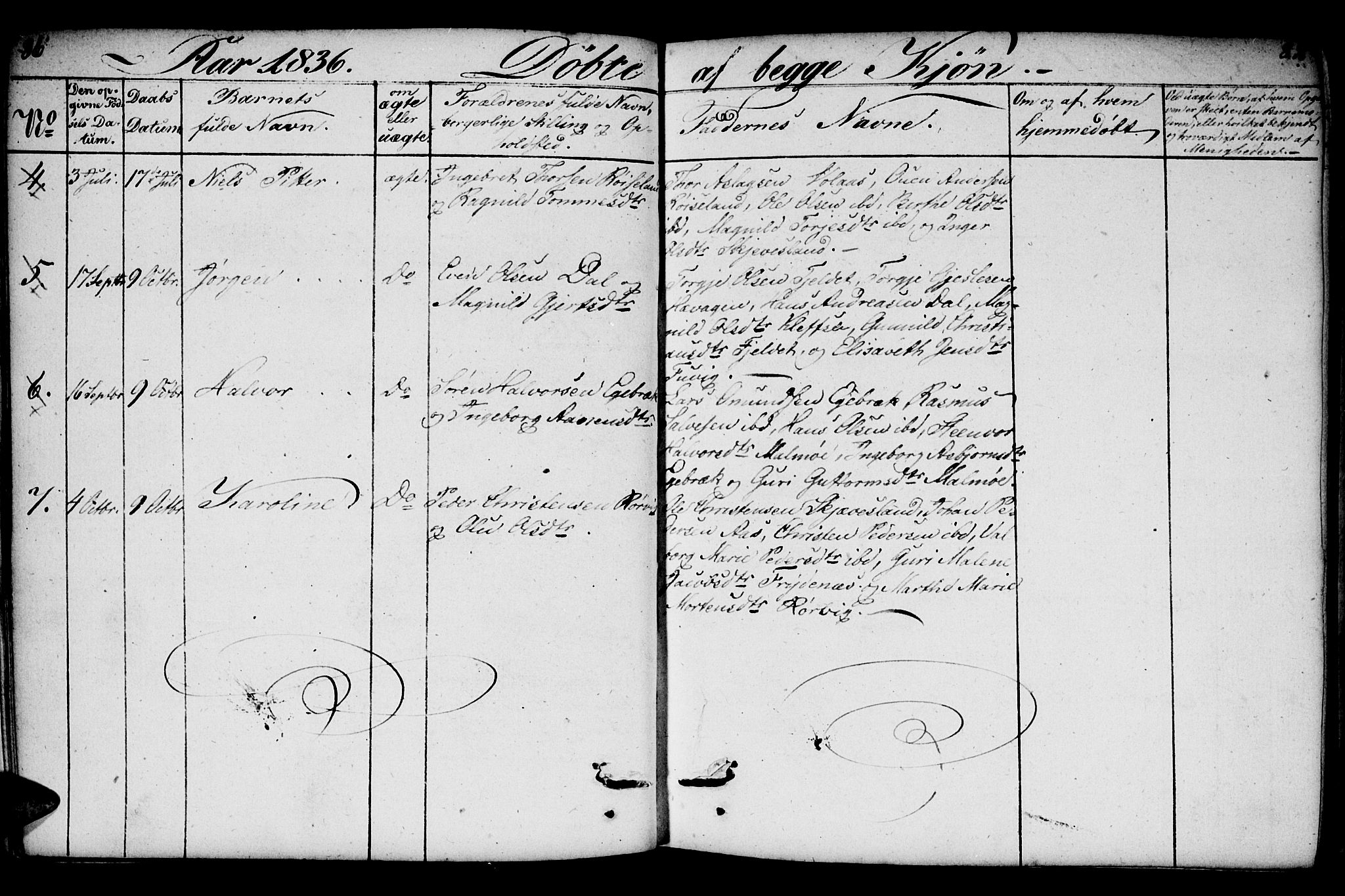 Mandal sokneprestkontor, AV/SAK-1111-0030/F/Fb/Fbb/L0001: Parish register (copy) no. B 1, 1802-1846, p. 86-87