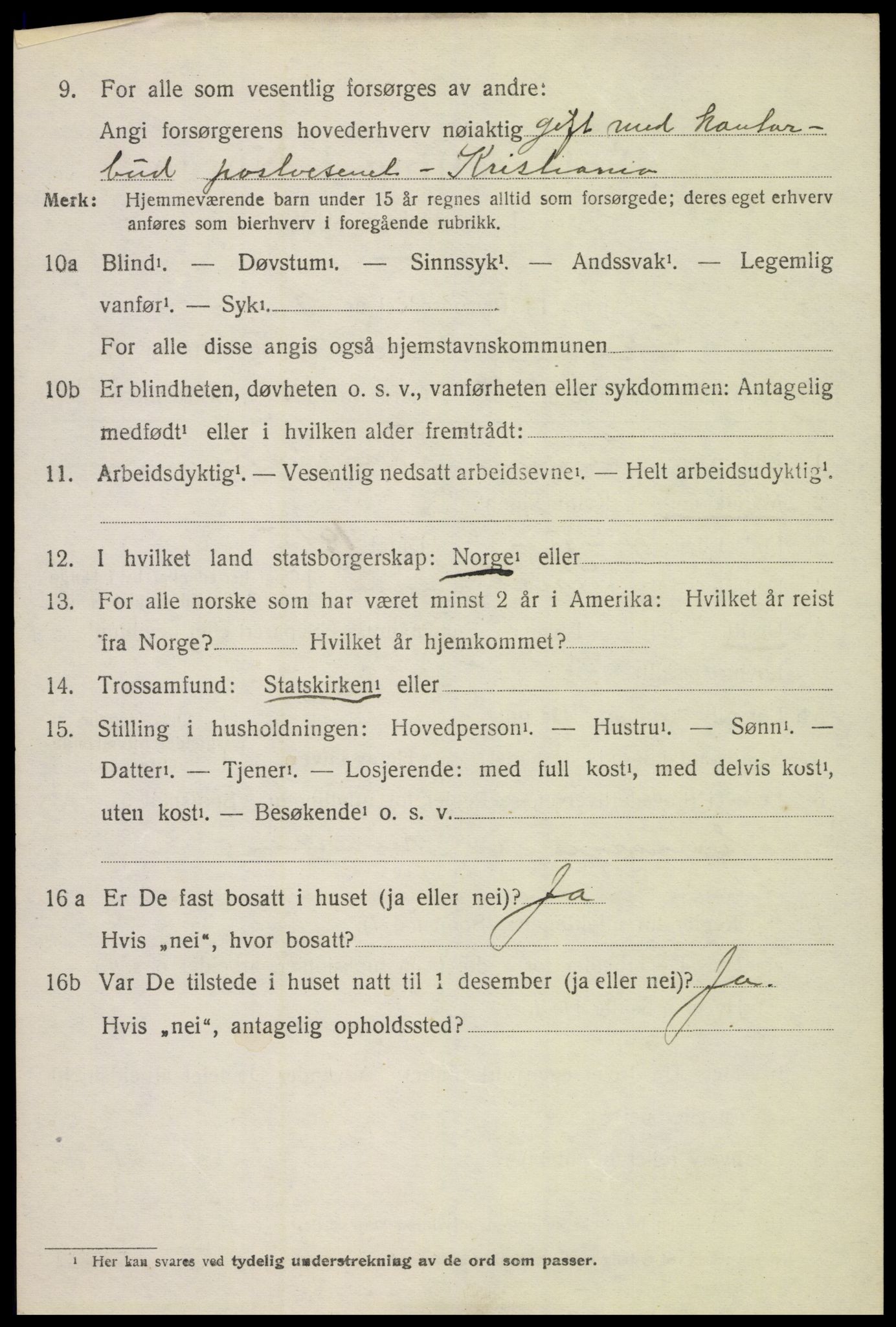 SAH, 1920 census for Gran, 1920, p. 8544