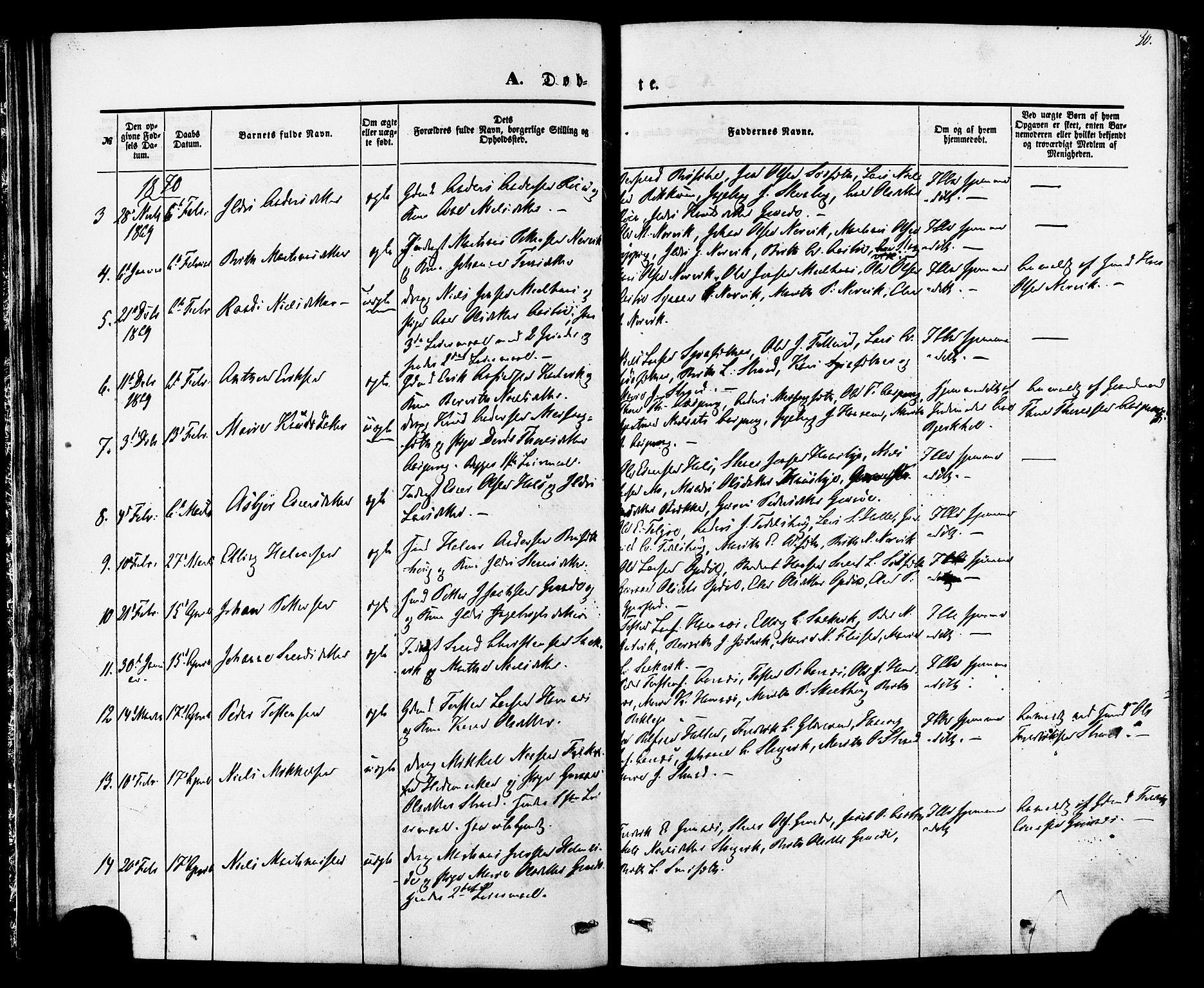 Ministerialprotokoller, klokkerbøker og fødselsregistre - Møre og Romsdal, SAT/A-1454/592/L1027: Parish register (official) no. 592A05, 1865-1878, p. 30