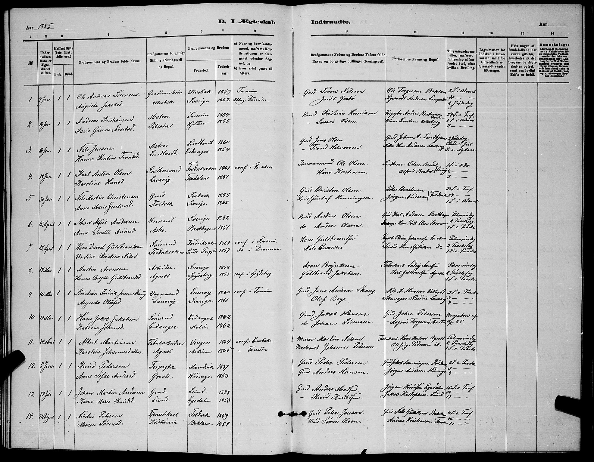 Brunlanes kirkebøker, AV/SAKO-A-342/G/Ga/L0003: Parish register (copy) no. I 3, 1877-1898