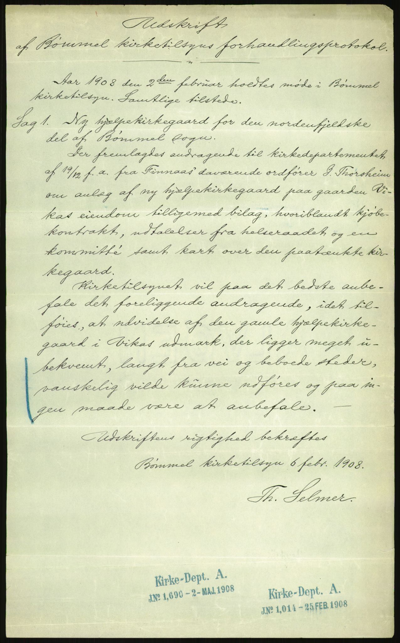 Kirke- og undervisningsdepartementet, Kontoret  for kirke og geistlighet A, AV/RA-S-1007/F/Fb/L0024: Finnås (gml. Føyen) - Fiskum se Eiker, 1838-1961, p. 894