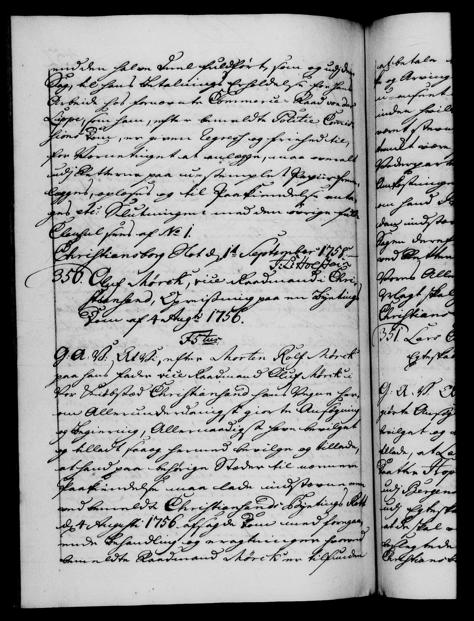 Danske Kanselli 1572-1799, AV/RA-EA-3023/F/Fc/Fca/Fcaa/L0040: Norske registre, 1757-1759, p. 452b