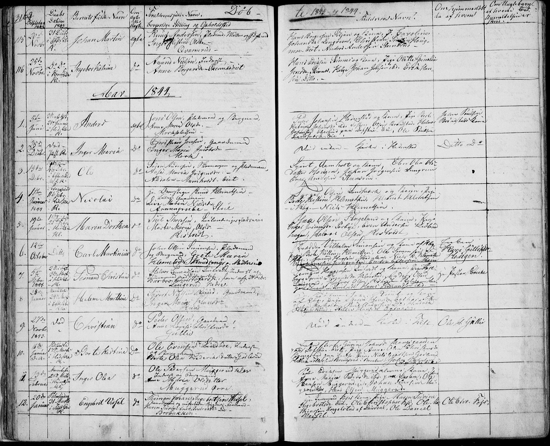 Sandsvær kirkebøker, AV/SAKO-A-244/F/Fa/L0005: Parish register (official) no. I 5, 1840-1856, p. 62-63