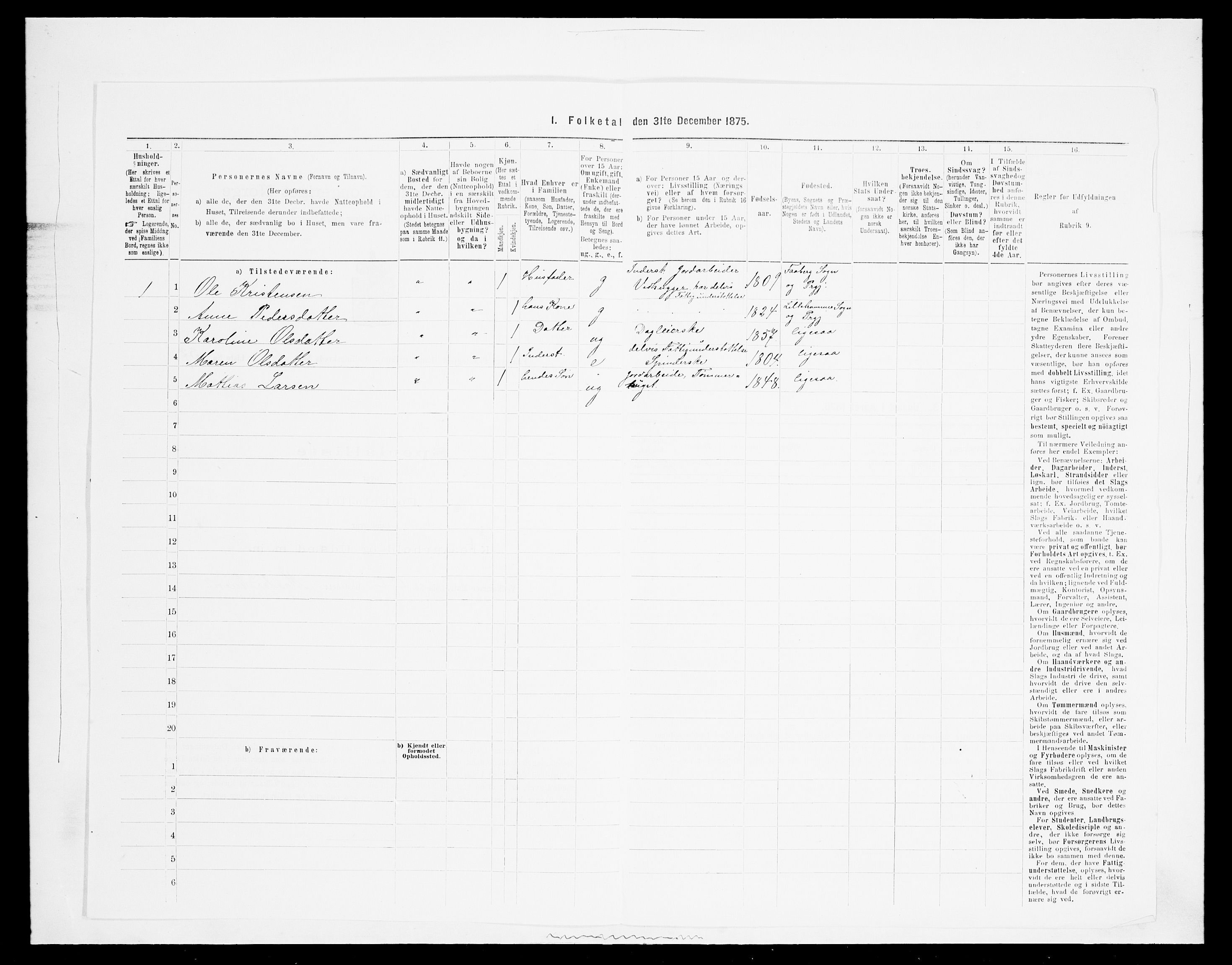SAH, 1875 census for 0524L Fåberg/Fåberg og Lillehammer, 1875, p. 772
