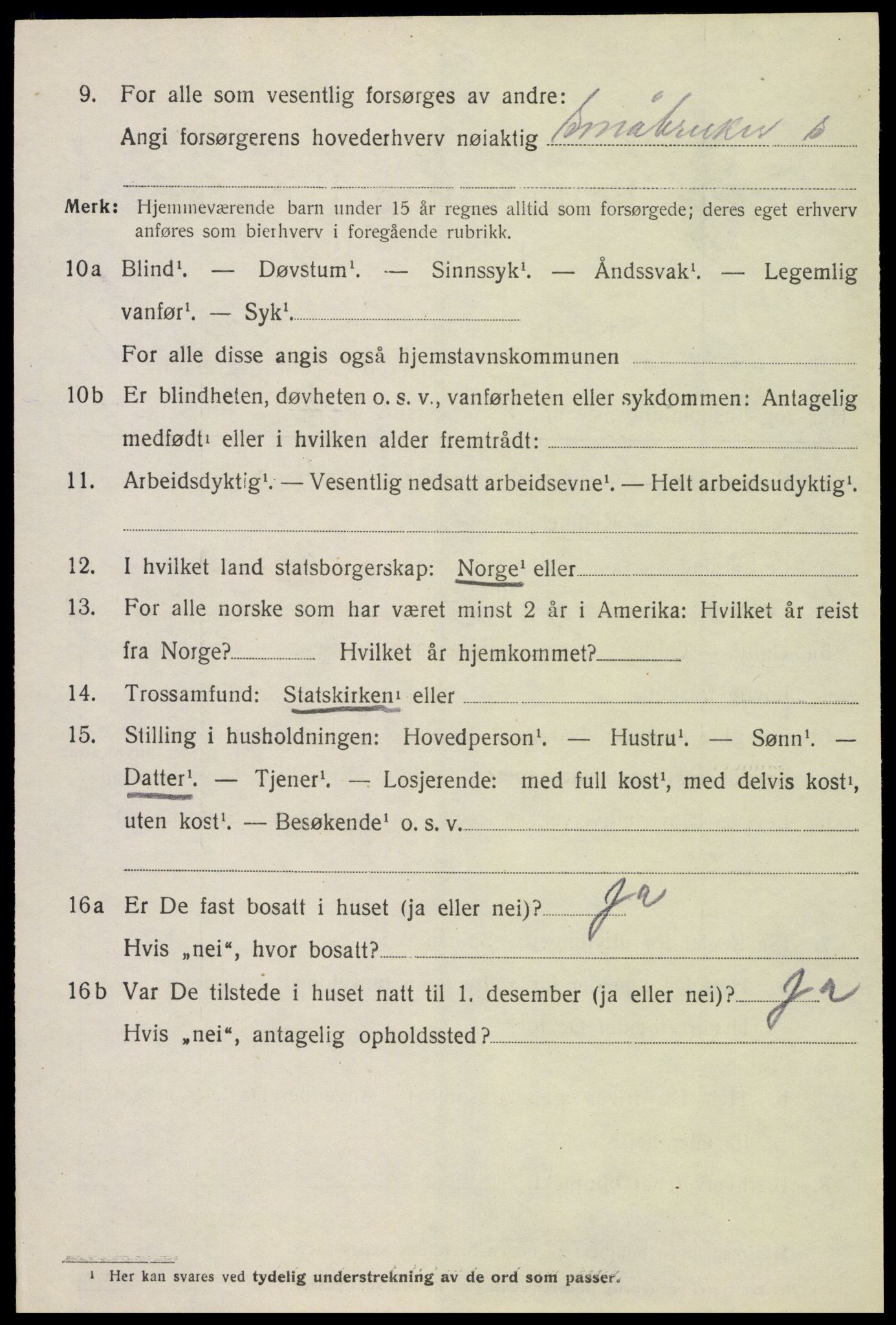 SAH, 1920 census for Ringsaker, 1920, p. 25067