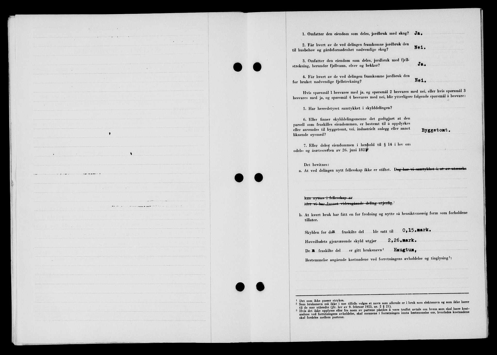 Flekkefjord sorenskriveri, SAK/1221-0001/G/Gb/Gba/L0065: Mortgage book no. A-13, 1949-1949, Diary no: : 393/1949
