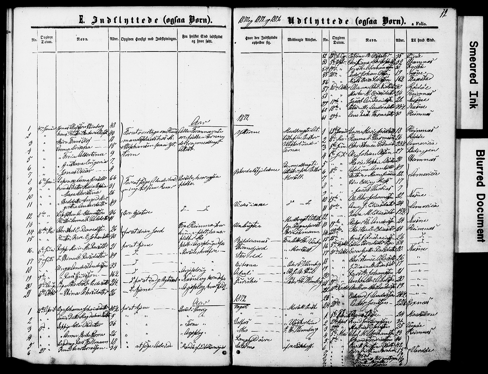Ministerialprotokoller, klokkerbøker og fødselsregistre - Nordland, SAT/A-1459/827/L0398: Parish register (official) no. 827A10, 1866-1886, p. 12