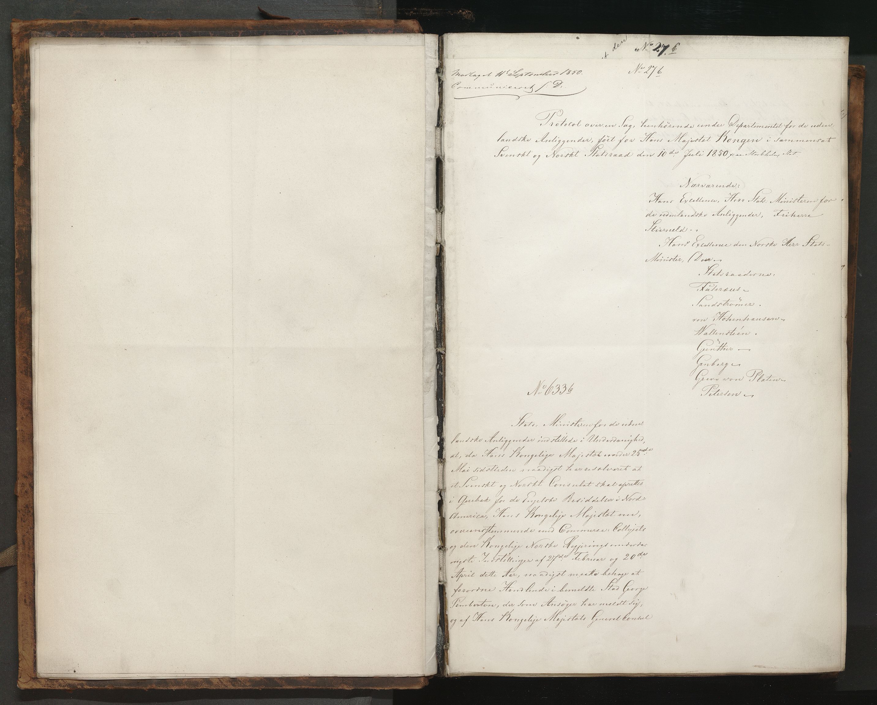 Statsrådssekretariatet, AV/RA-S-1001/A/Ab/L0072: Kgl. res. nr. 633-1445, 2. halvår, 1850