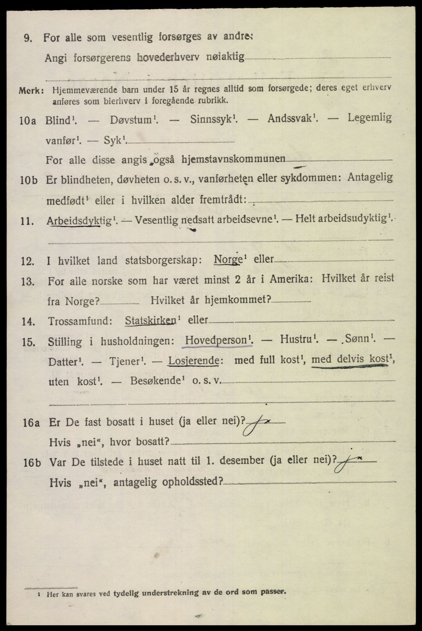 SAK, 1920 census for Øvrebø, 1920, p. 1127