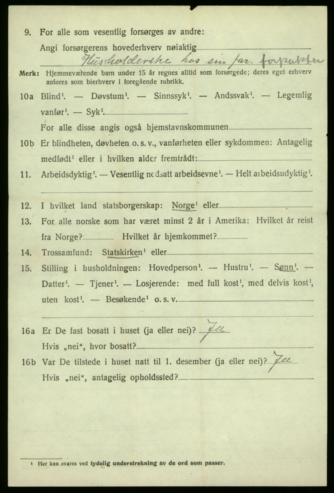 SAB, 1920 census for Leikanger, 1920, p. 3813