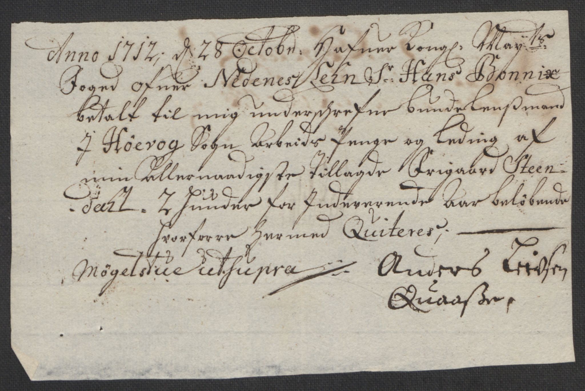 Rentekammeret inntil 1814, Reviderte regnskaper, Fogderegnskap, AV/RA-EA-4092/R39/L2320: Fogderegnskap Nedenes, 1712, p. 316