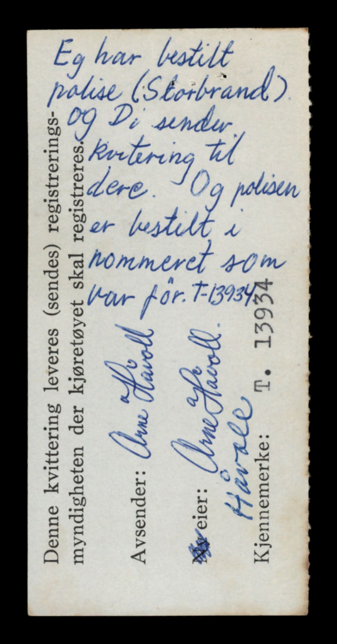 Møre og Romsdal vegkontor - Ålesund trafikkstasjon, AV/SAT-A-4099/F/Fe/L0042: Registreringskort for kjøretøy T 13906 - T 14079, 1927-1998, p. 435