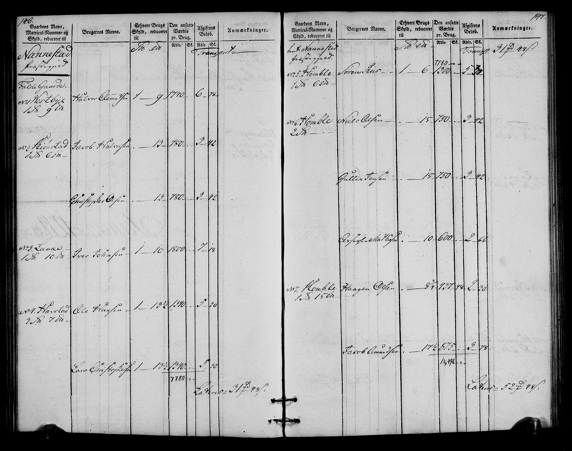 Rentekammeret inntil 1814, Realistisk ordnet avdeling, AV/RA-EA-4070/N/Ne/Nea/L0023: Øvre Romerike fogderi. Oppebørselsregister, 1803-1804, p. 75