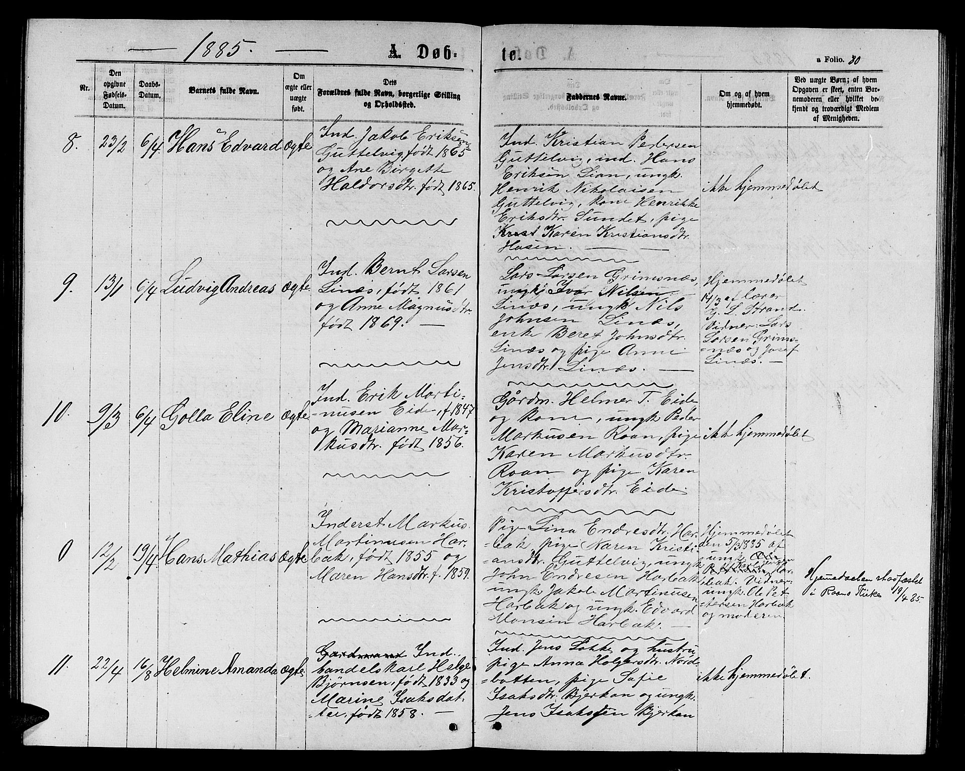 Ministerialprotokoller, klokkerbøker og fødselsregistre - Sør-Trøndelag, SAT/A-1456/656/L0695: Parish register (copy) no. 656C01, 1867-1889, p. 80