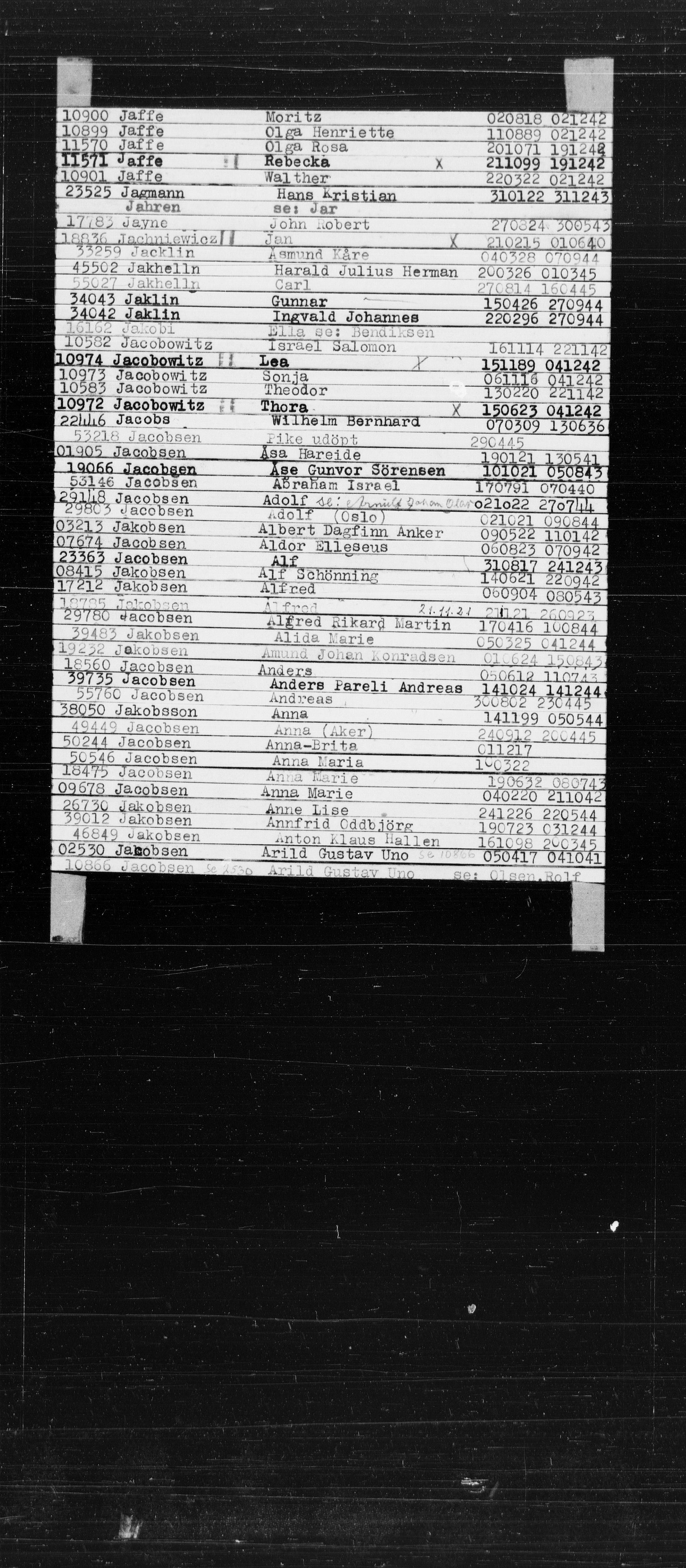 Den Kgl. Norske Legasjons Flyktningskontor, AV/RA-S-6753/V/Va/L0022: Kjesäterkartoteket.  Alfabetisk register, A-Å., 1940-1945, p. 366