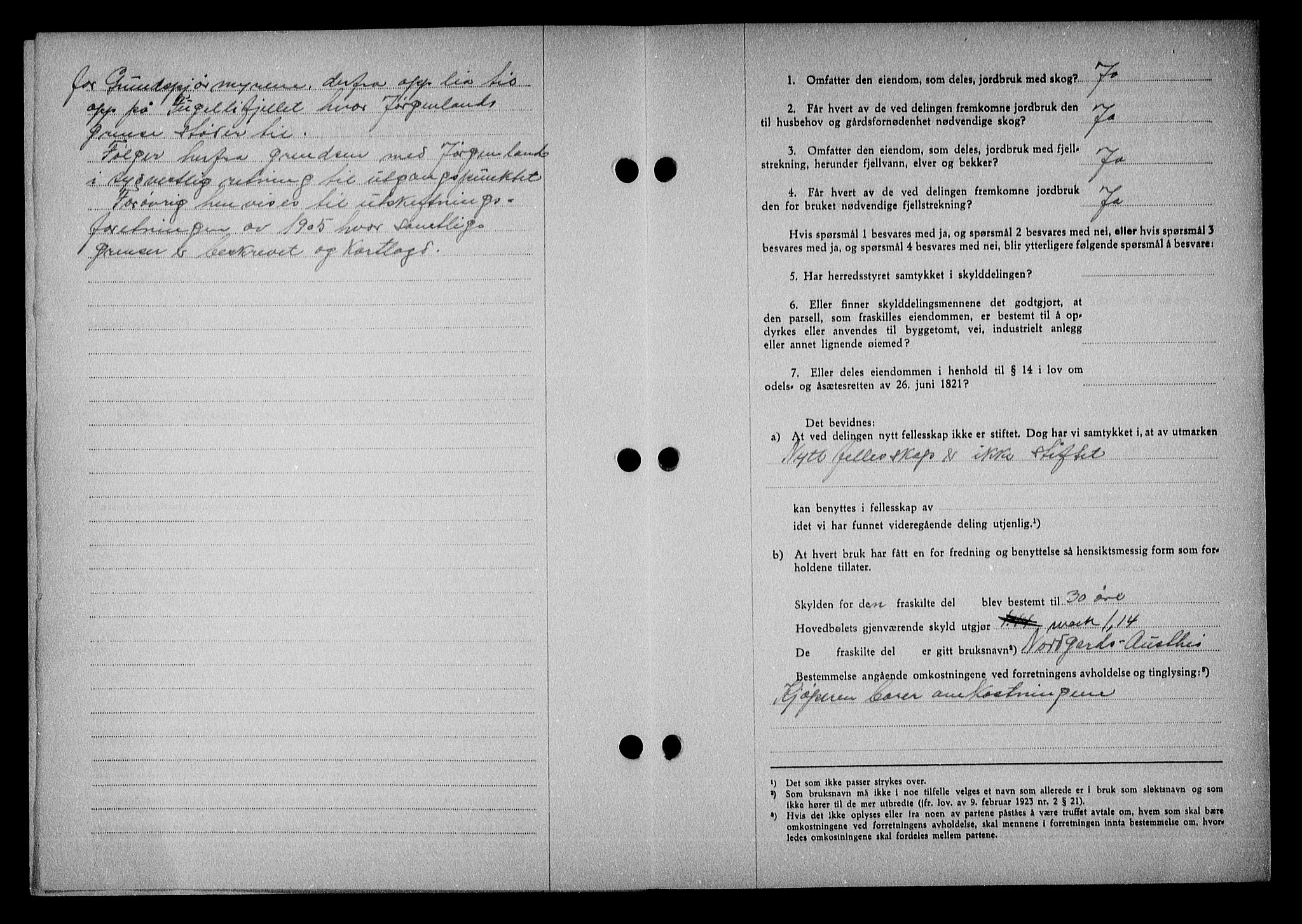 Nedenes sorenskriveri, AV/SAK-1221-0006/G/Gb/Gba/L0050: Mortgage book no. A-IV, 1942-1943, Diary no: : 323/1943