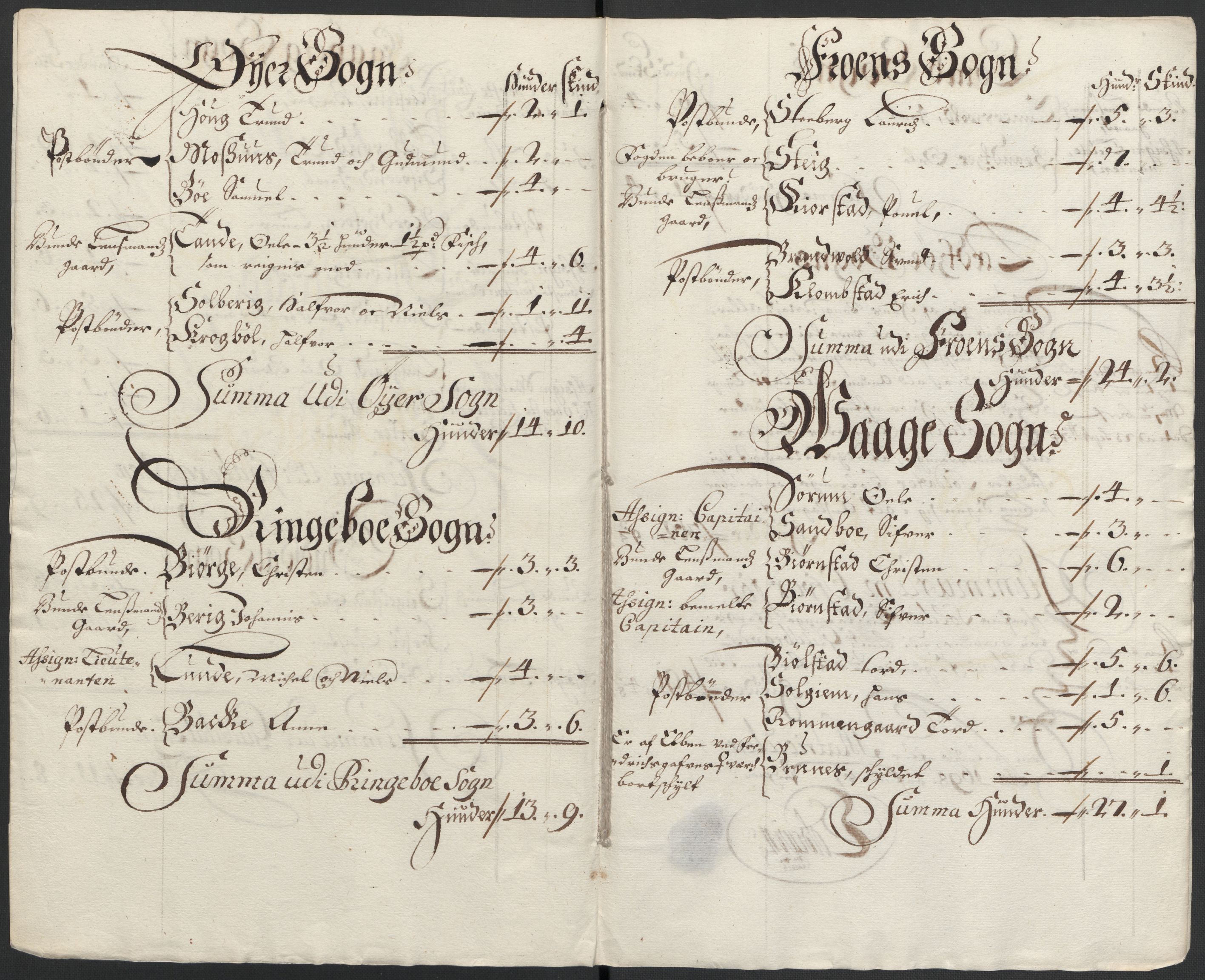 Rentekammeret inntil 1814, Reviderte regnskaper, Fogderegnskap, RA/EA-4092/R17/L1171: Fogderegnskap Gudbrandsdal, 1698, p. 215