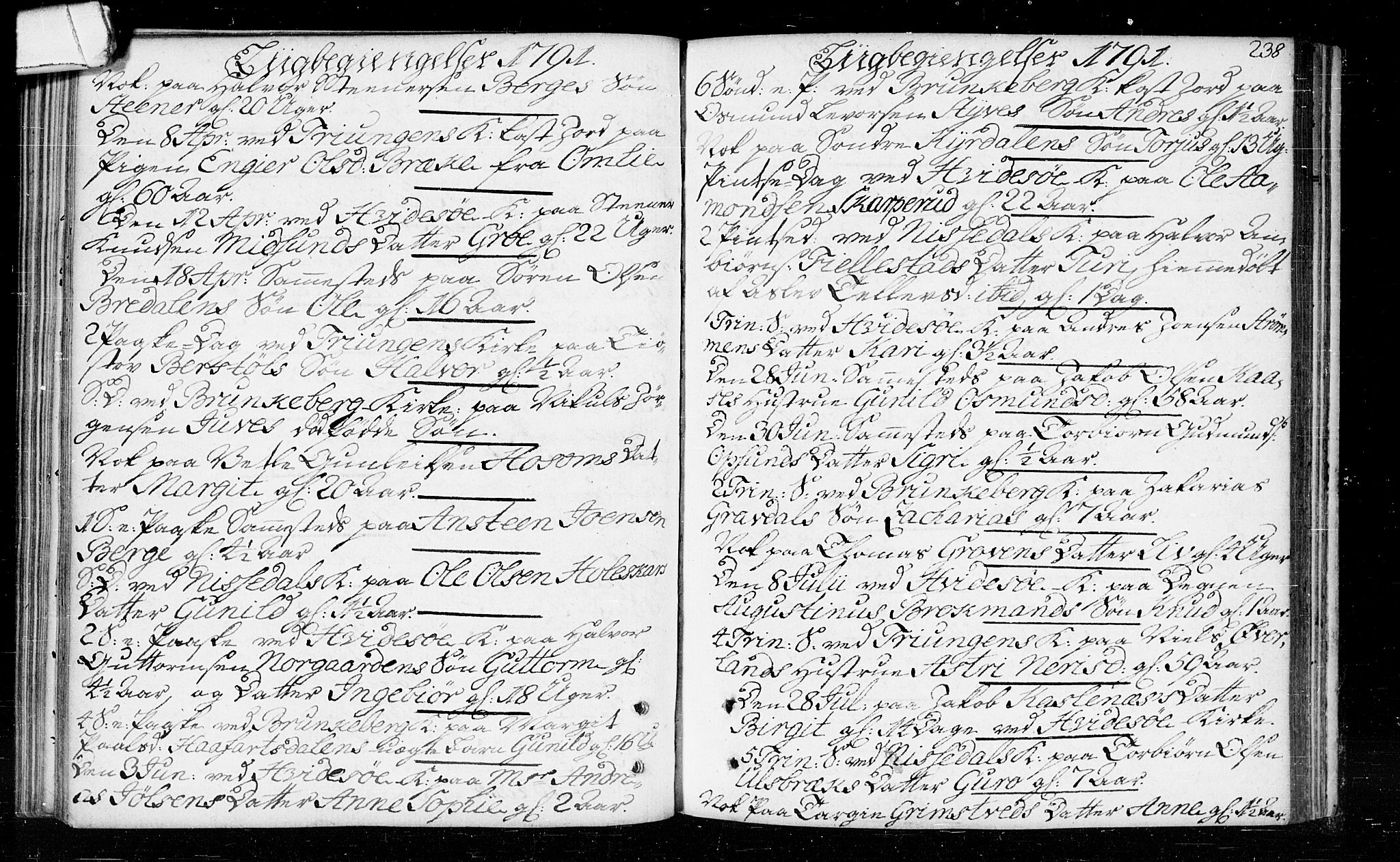 Kviteseid kirkebøker, SAKO/A-276/F/Fa/L0003: Parish register (official) no. I 3, 1787-1799, p. 238
