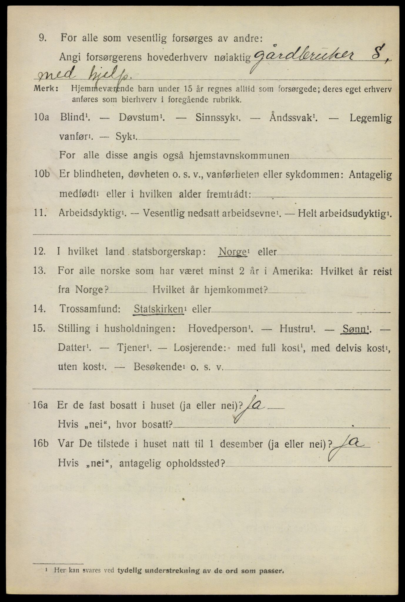 SAO, 1920 census for Enebakk, 1920, p. 4058