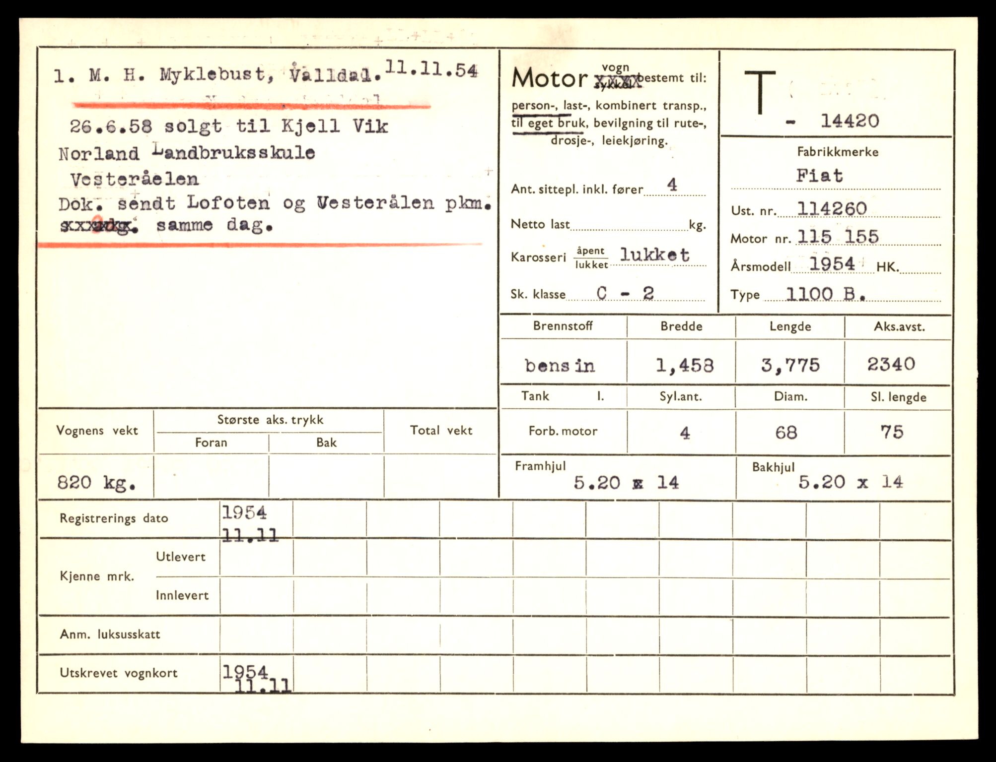 Møre og Romsdal vegkontor - Ålesund trafikkstasjon, AV/SAT-A-4099/F/Fe/L0045: Registreringskort for kjøretøy T 14320 - T 14444, 1927-1998, p. 2567