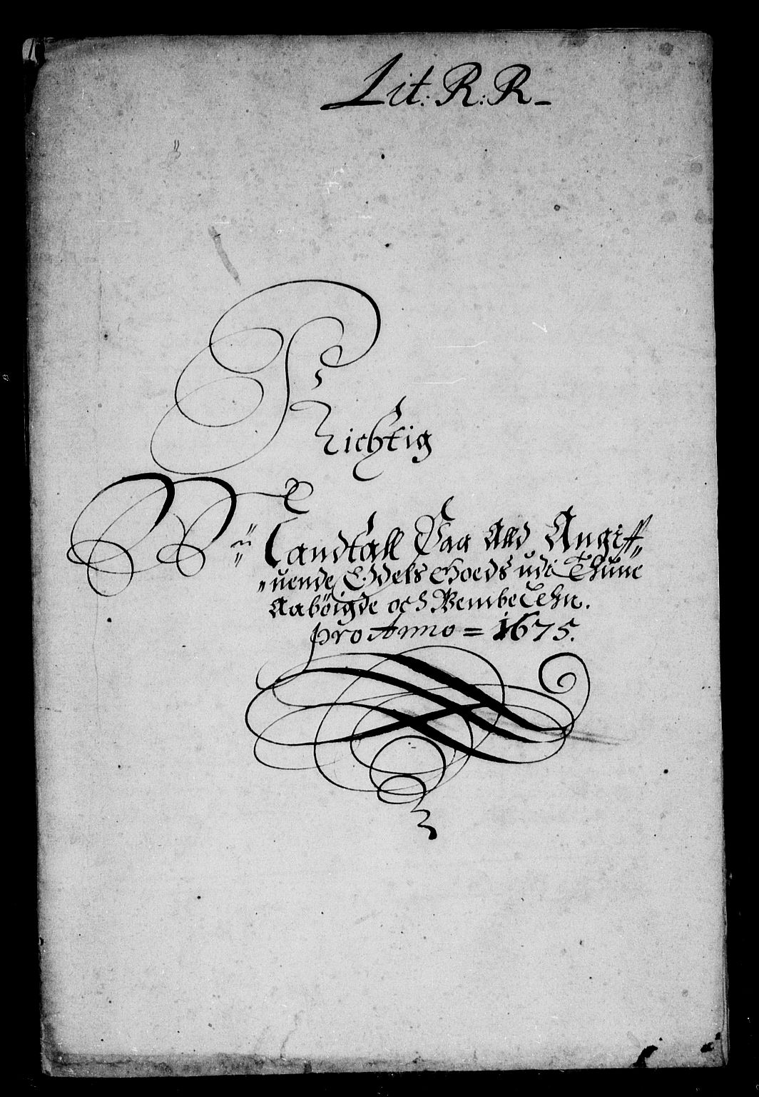 Rentekammeret inntil 1814, Reviderte regnskaper, Stiftamtstueregnskaper, Landkommissariatet på Akershus og Akershus stiftamt, AV/RA-EA-5869/R/Rb/L0107: Akershus stiftamt, 1675