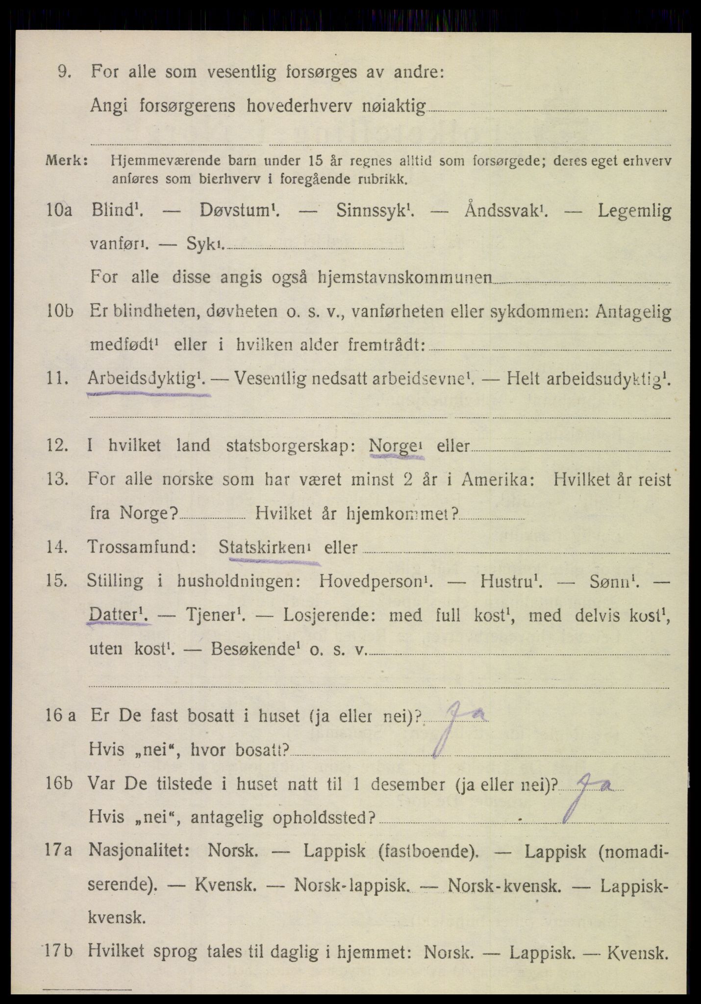 SAT, 1920 census for Hemnes, 1920, p. 7523