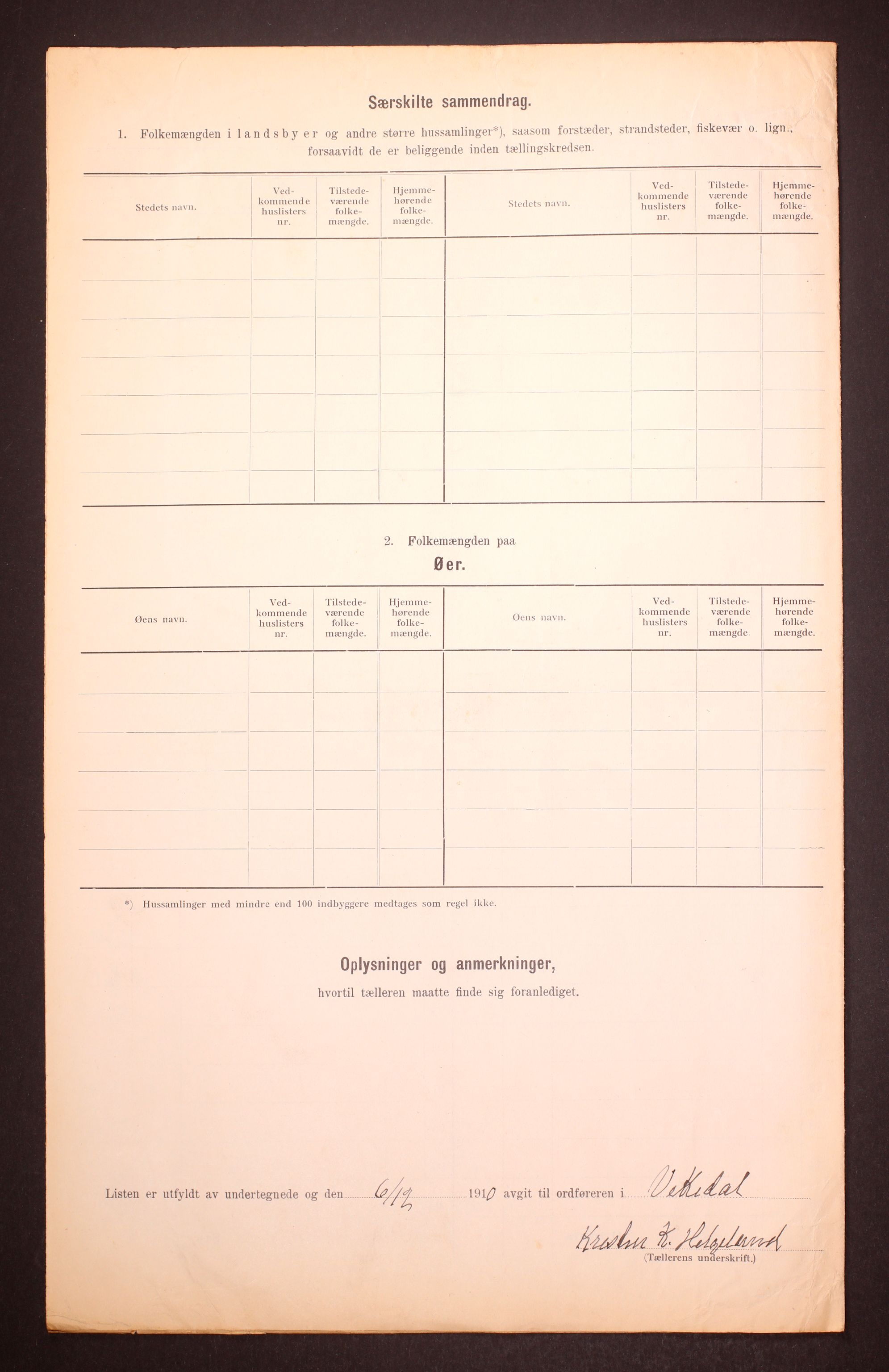 RA, 1910 census for Vikedal, 1910, p. 12