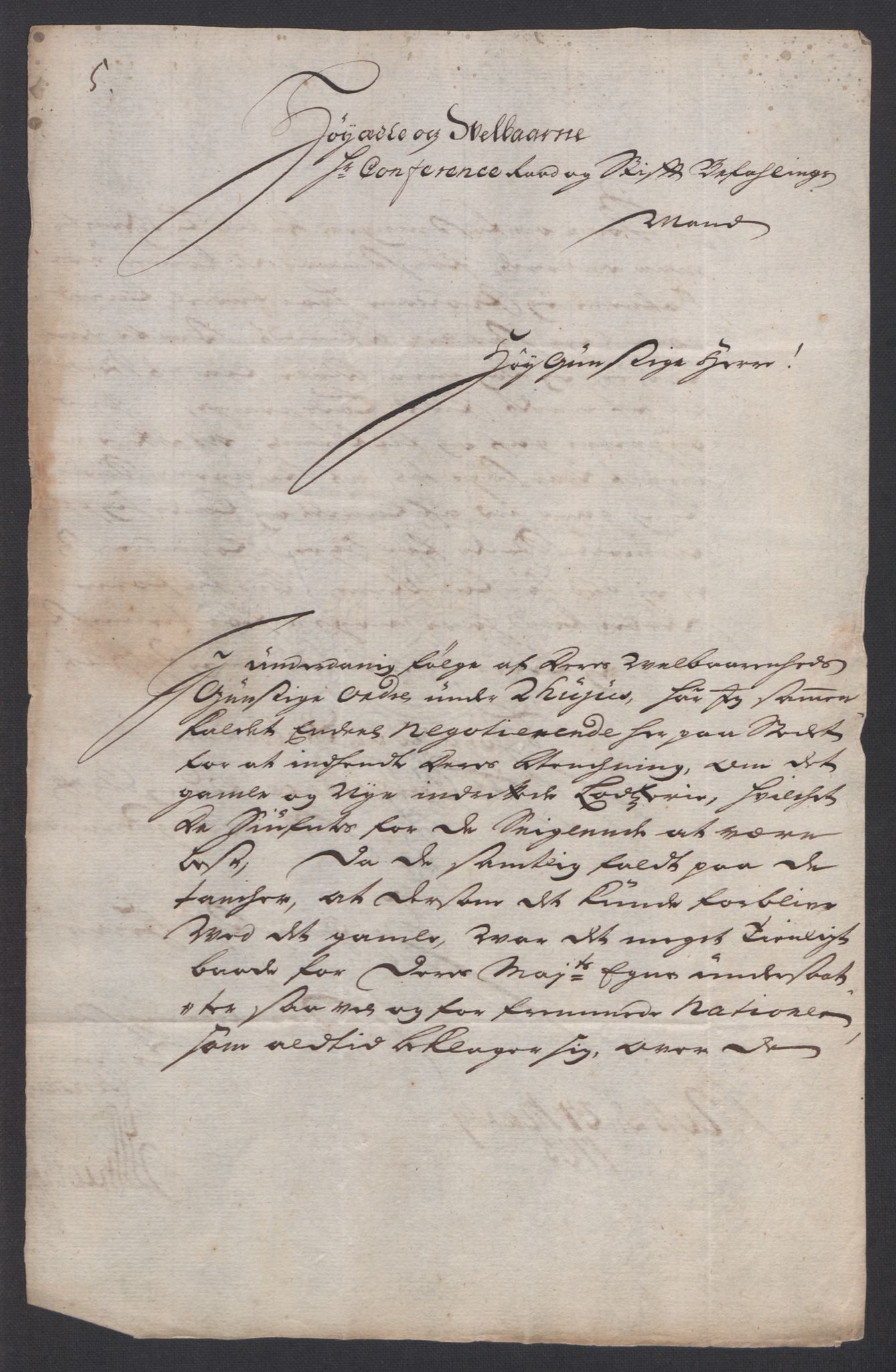 Forskjellige samlinger, Uplasserte saker i Eldre avdeling, AV/RA-EA-4033/F/L0005: Losvesenet., 1723-1807, p. 18