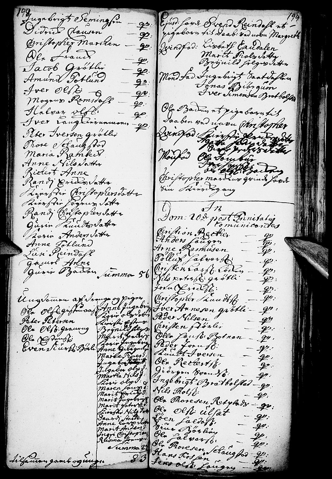 Kvikne prestekontor, SAH/PREST-064/H/Ha/Haa/L0001: Parish register (official) no. 1, 1740-1756, p. 198-199