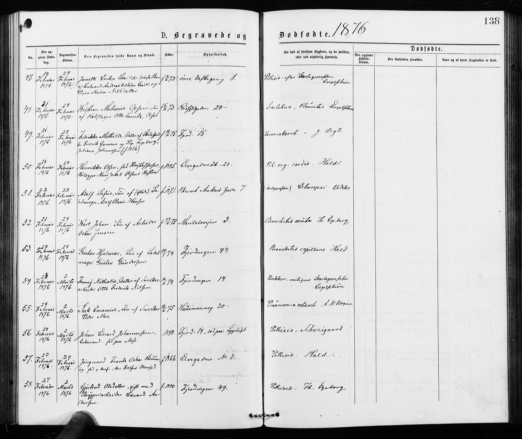 Jakob prestekontor Kirkebøker, AV/SAO-A-10850/F/Fa/L0002: Parish register (official) no. 2, 1875-1879, p. 138