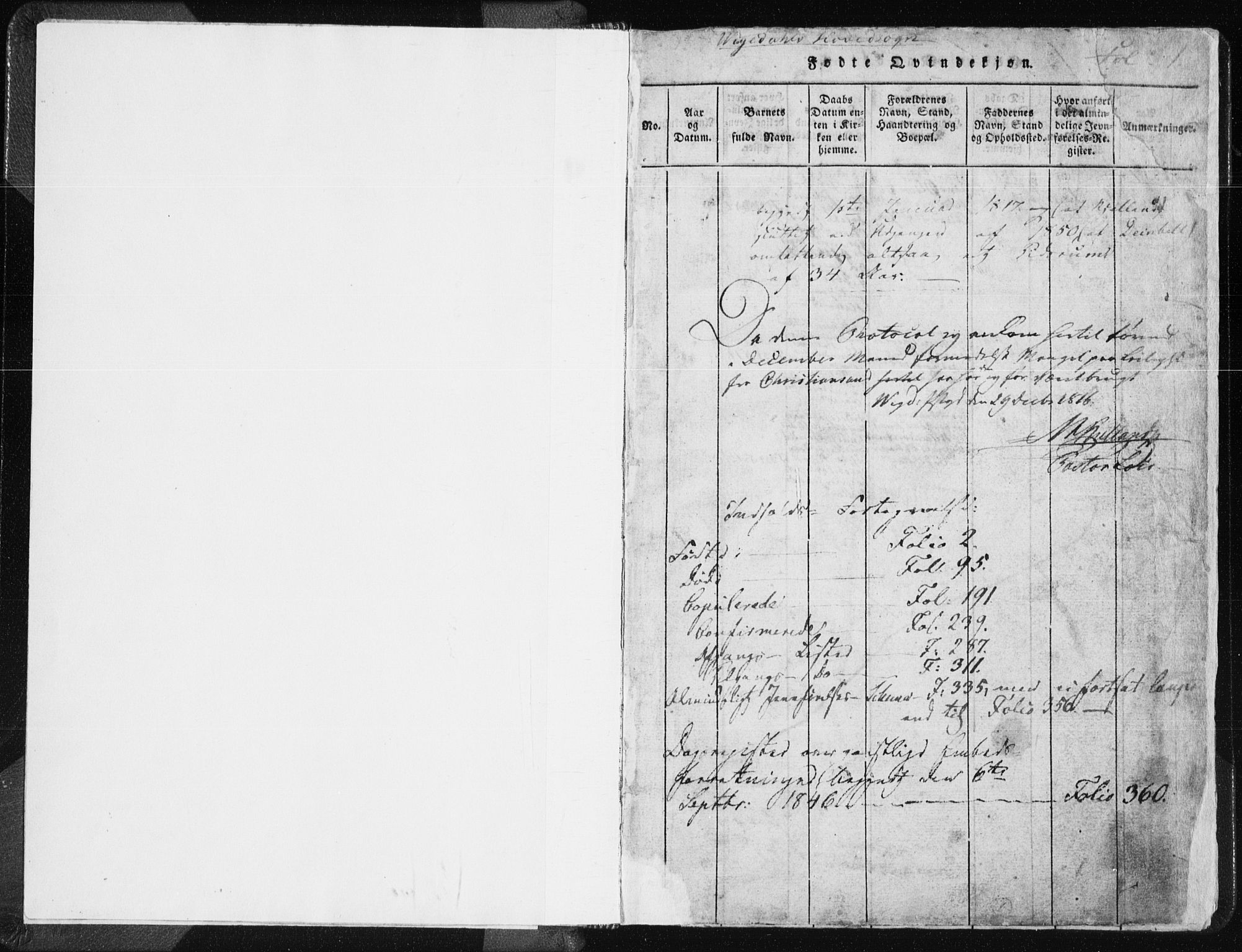 Vikedal sokneprestkontor, SAST/A-101840/01/IV: Parish register (official) no. A 3, 1817-1850, p. 1