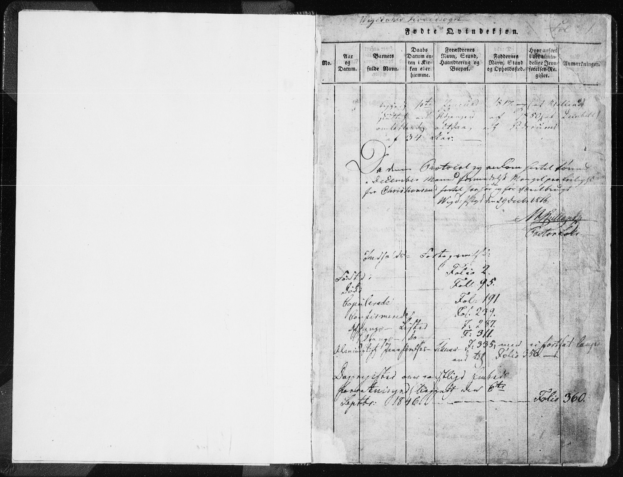 Vikedal sokneprestkontor, AV/SAST-A-101840/01/IV: Parish register (official) no. A 3, 1817-1850, p. 1