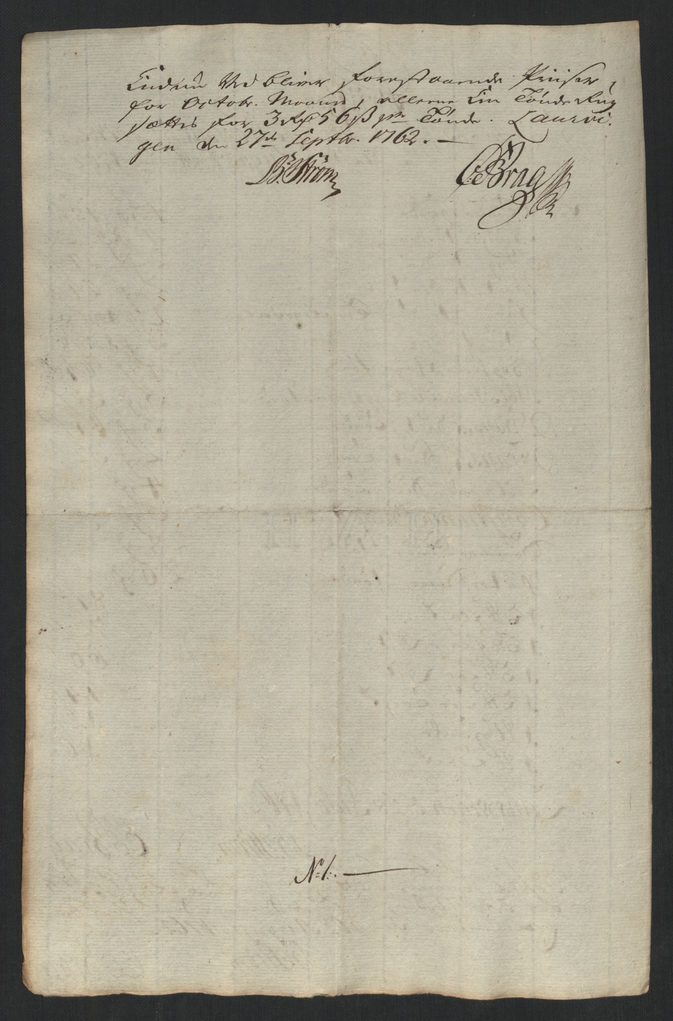 Larvik grevskap, AV/SAKO-A-1056/F/Fk/Fke/L0001: Diverse regnskapssaker, 1729-1810, p. 224