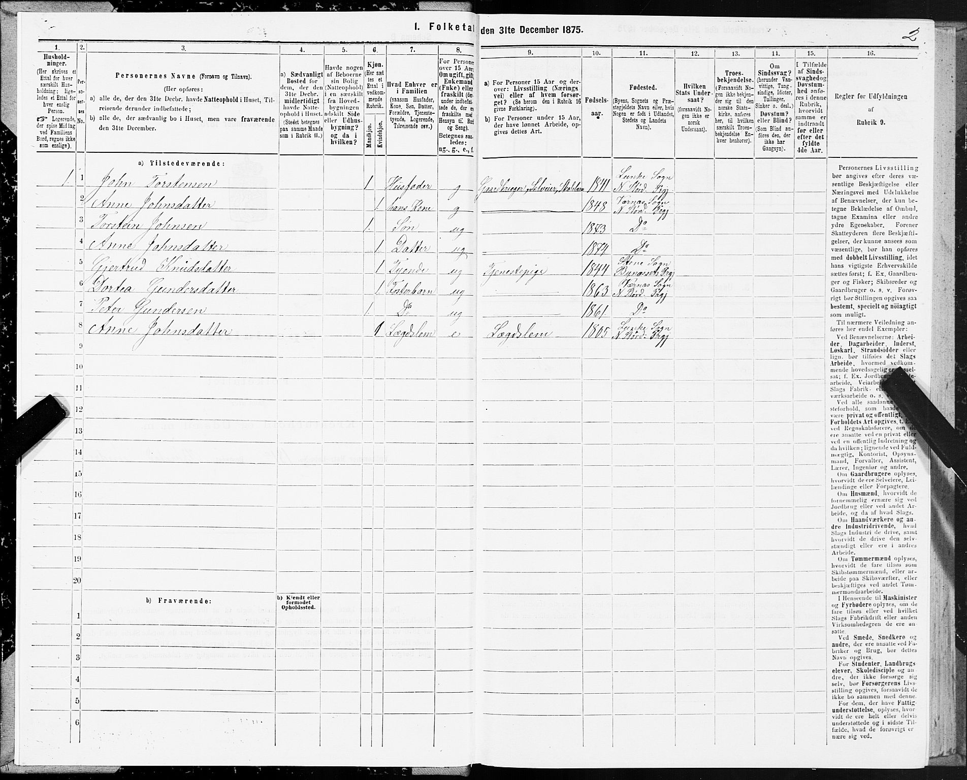 SAT, 1875 census for 1714P Nedre Stjørdal, 1875, p. 7002