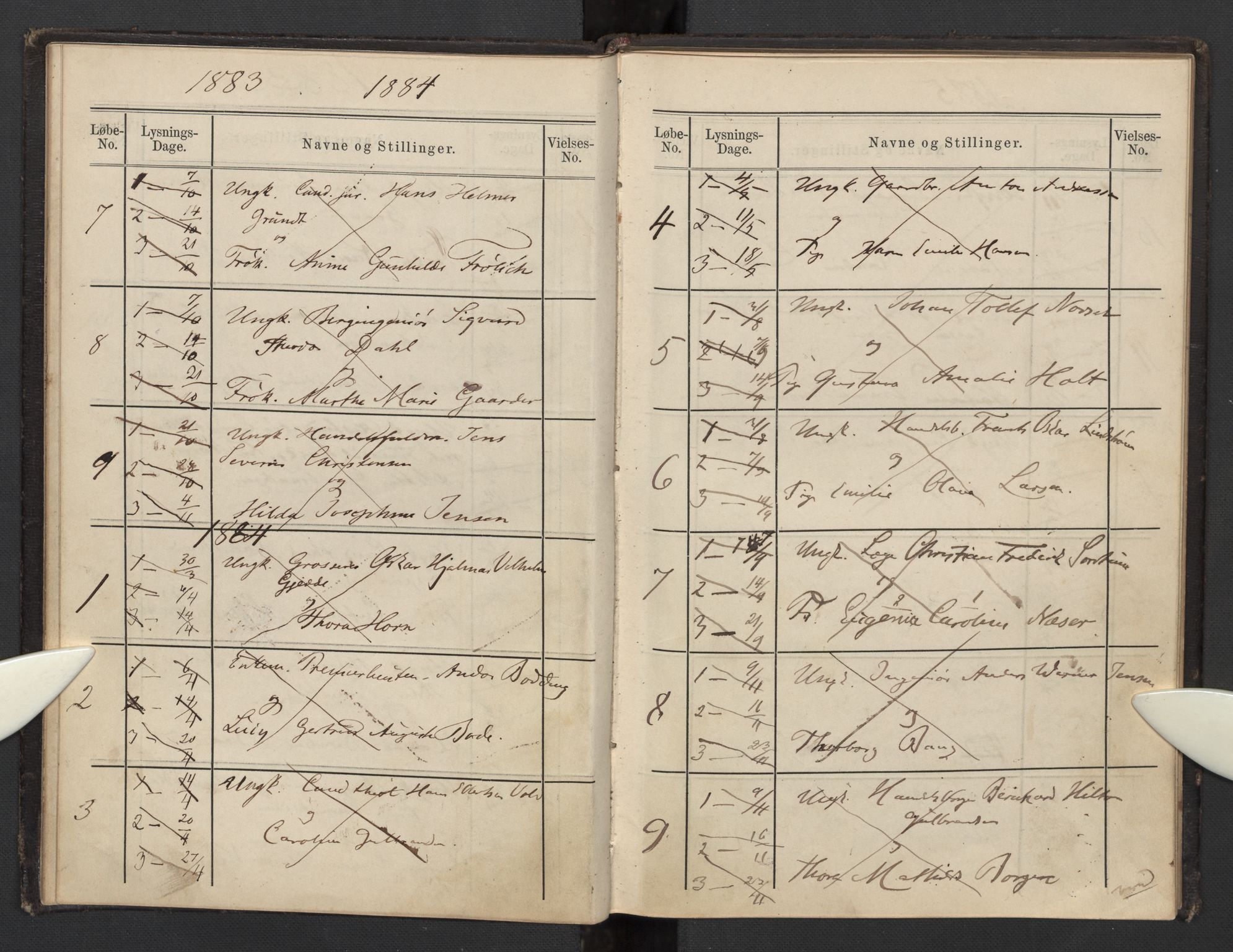 Garnisonsmenigheten Kirkebøker, SAO/A-10846/H/Hb/L0002: Banns register no. II 2, 1879-1902