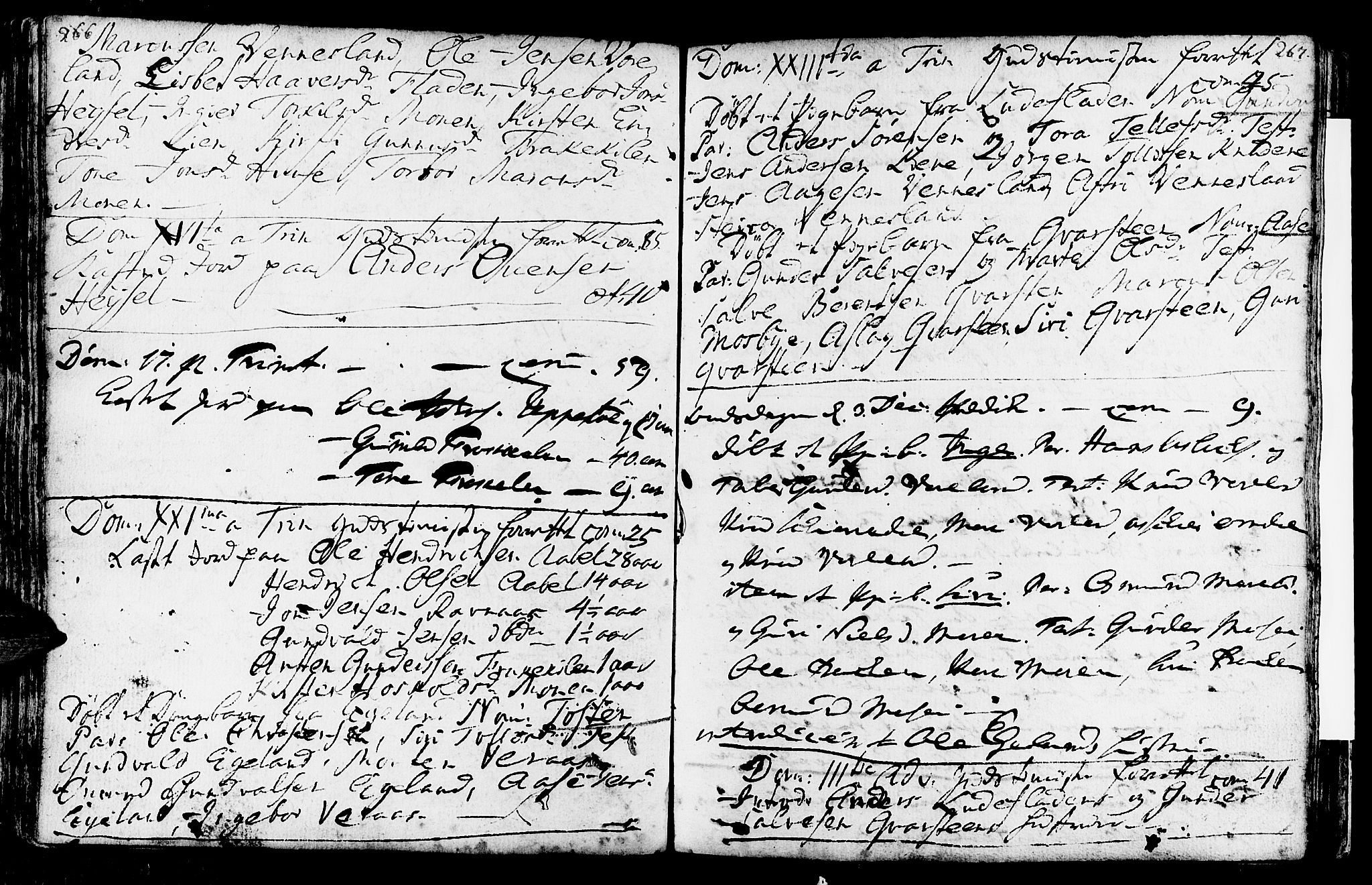 Vennesla sokneprestkontor, AV/SAK-1111-0045/Fa/Fab/L0001: Parish register (official) no. A 1, 1741-1794, p. 266-267