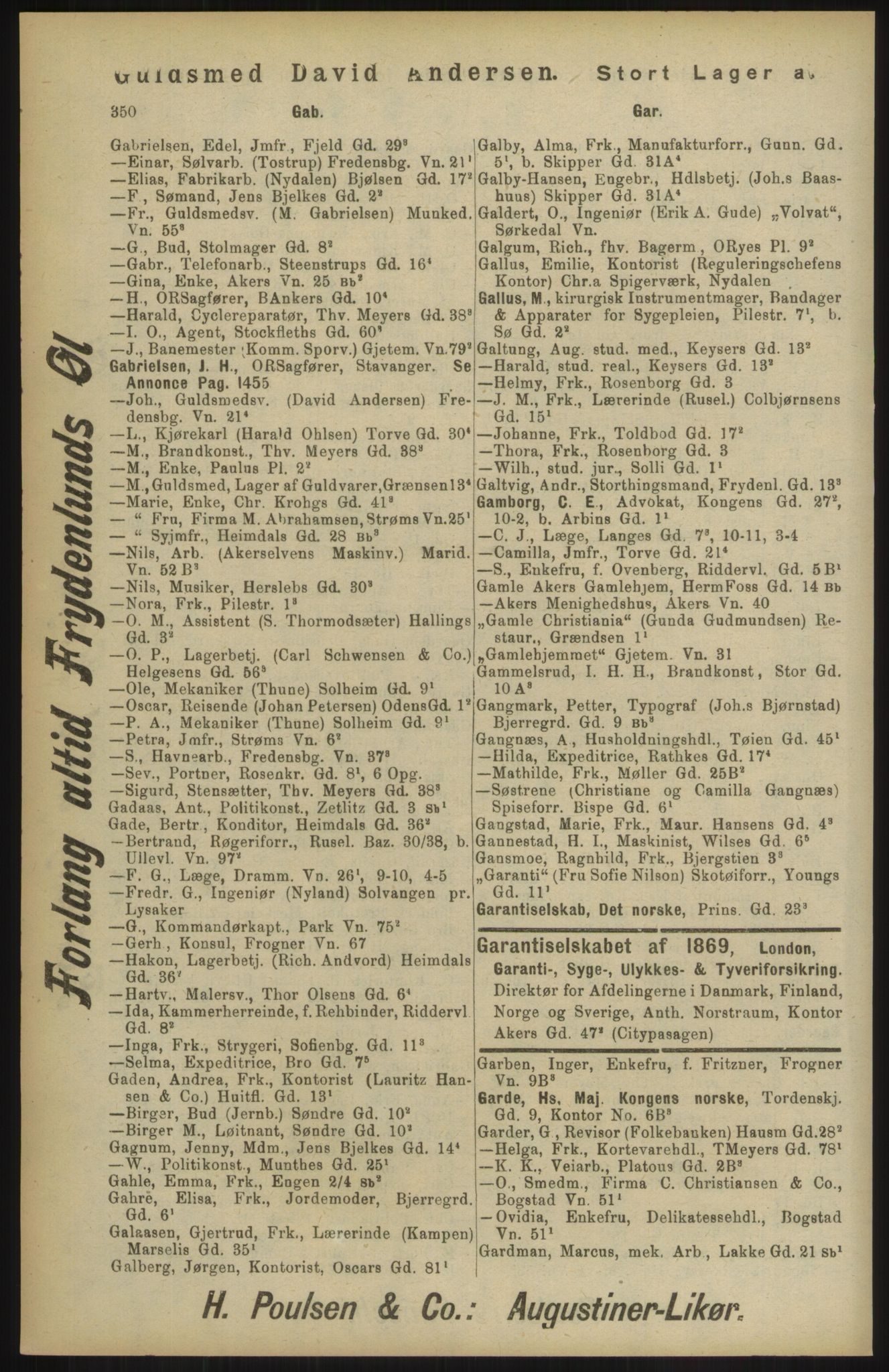 Kristiania/Oslo adressebok, PUBL/-, 1904, p. 350