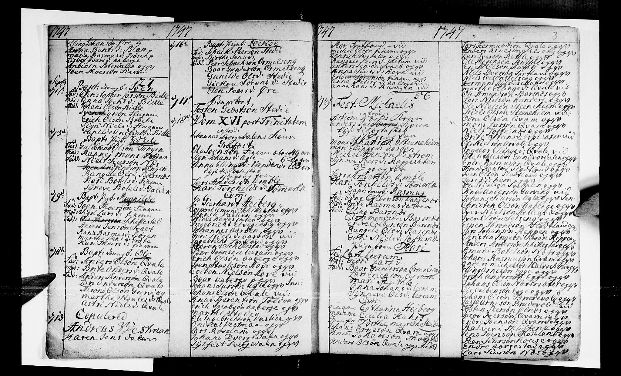 Sogndal sokneprestembete, AV/SAB-A-81301/H/Haa/Haaa/L0003: Parish register (official) no. A 3, 1747-1768, p. 3