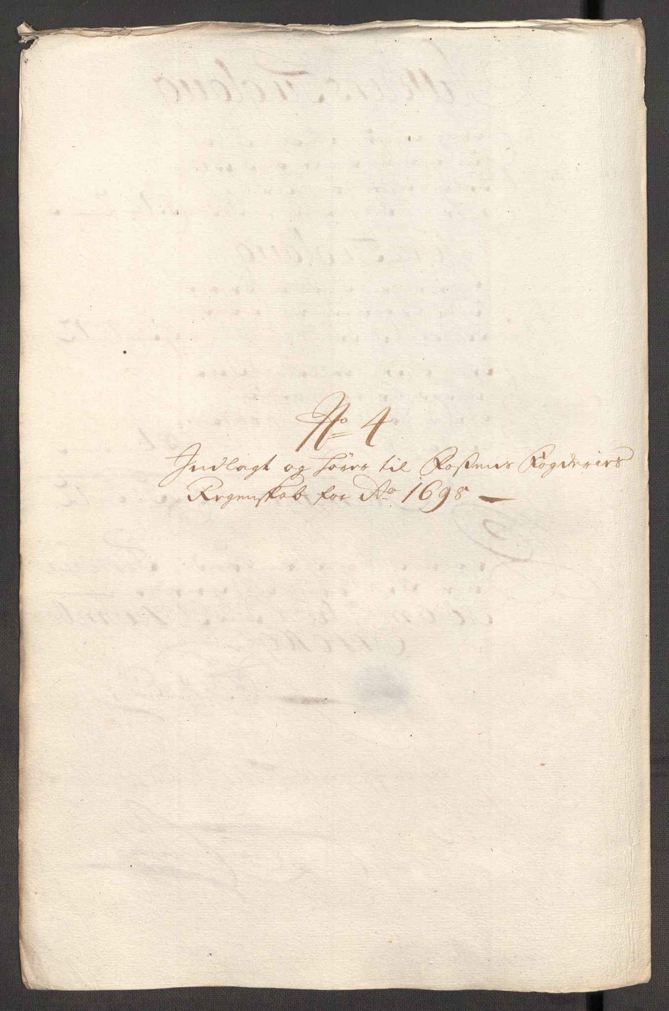 Rentekammeret inntil 1814, Reviderte regnskaper, Fogderegnskap, RA/EA-4092/R57/L3853: Fogderegnskap Fosen, 1698-1699, p. 43