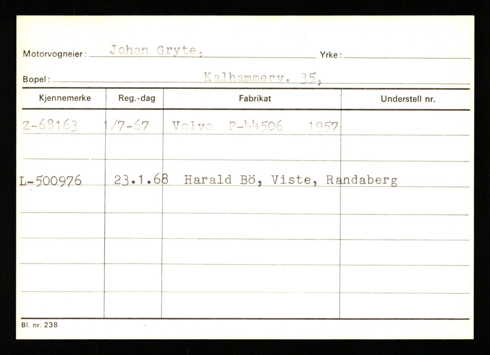 Stavanger trafikkstasjon, AV/SAST-A-101942/0/G/L0008: Registreringsnummer: 67519 - 84533, 1930-1971, p. 47