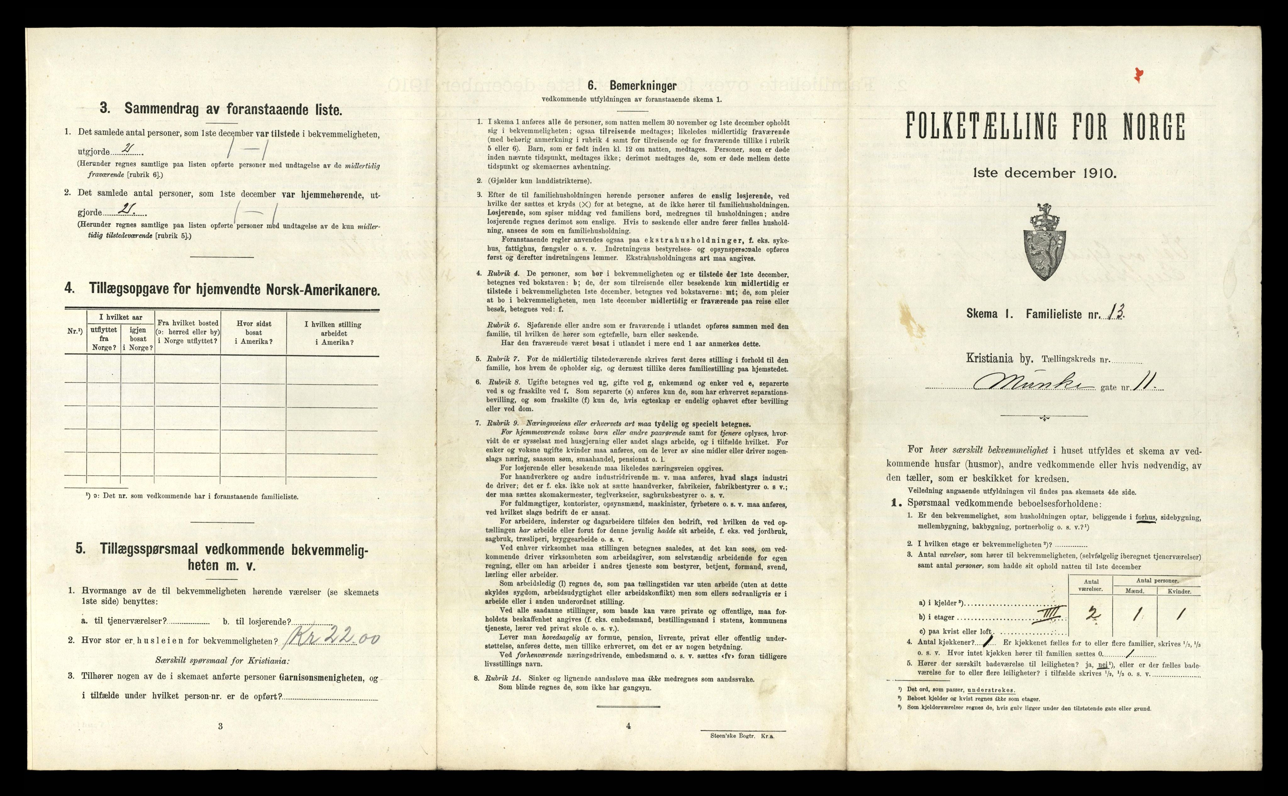 RA, 1910 census for Kristiania, 1910, p. 66377