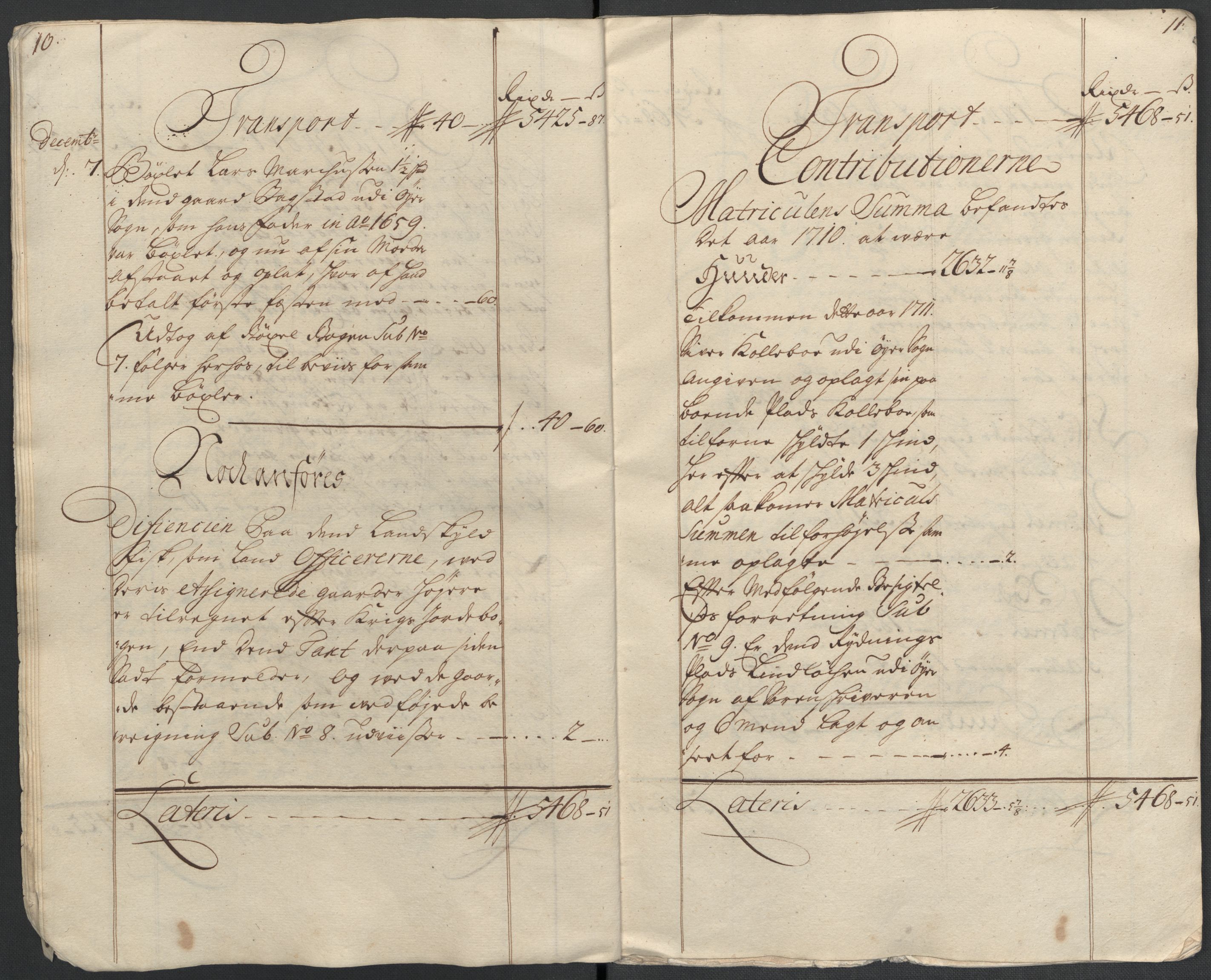 Rentekammeret inntil 1814, Reviderte regnskaper, Fogderegnskap, AV/RA-EA-4092/R17/L1180: Fogderegnskap Gudbrandsdal, 1711, p. 9