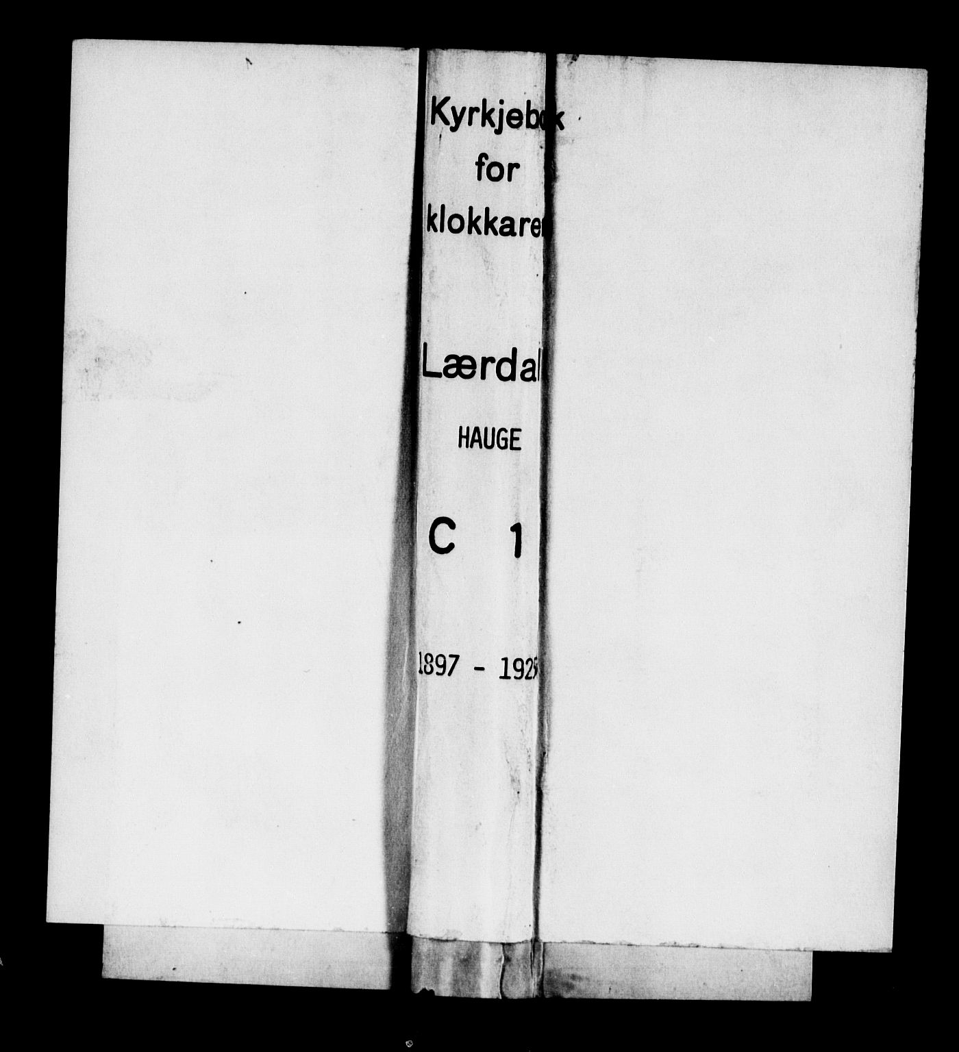 Lærdal sokneprestembete, AV/SAB-A-81201: Parish register (copy) no. C 1, 1897-1925