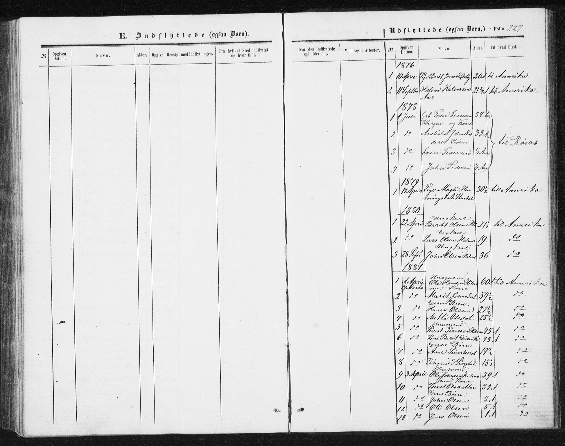 Ministerialprotokoller, klokkerbøker og fødselsregistre - Sør-Trøndelag, SAT/A-1456/698/L1166: Parish register (copy) no. 698C03, 1861-1887, p. 227
